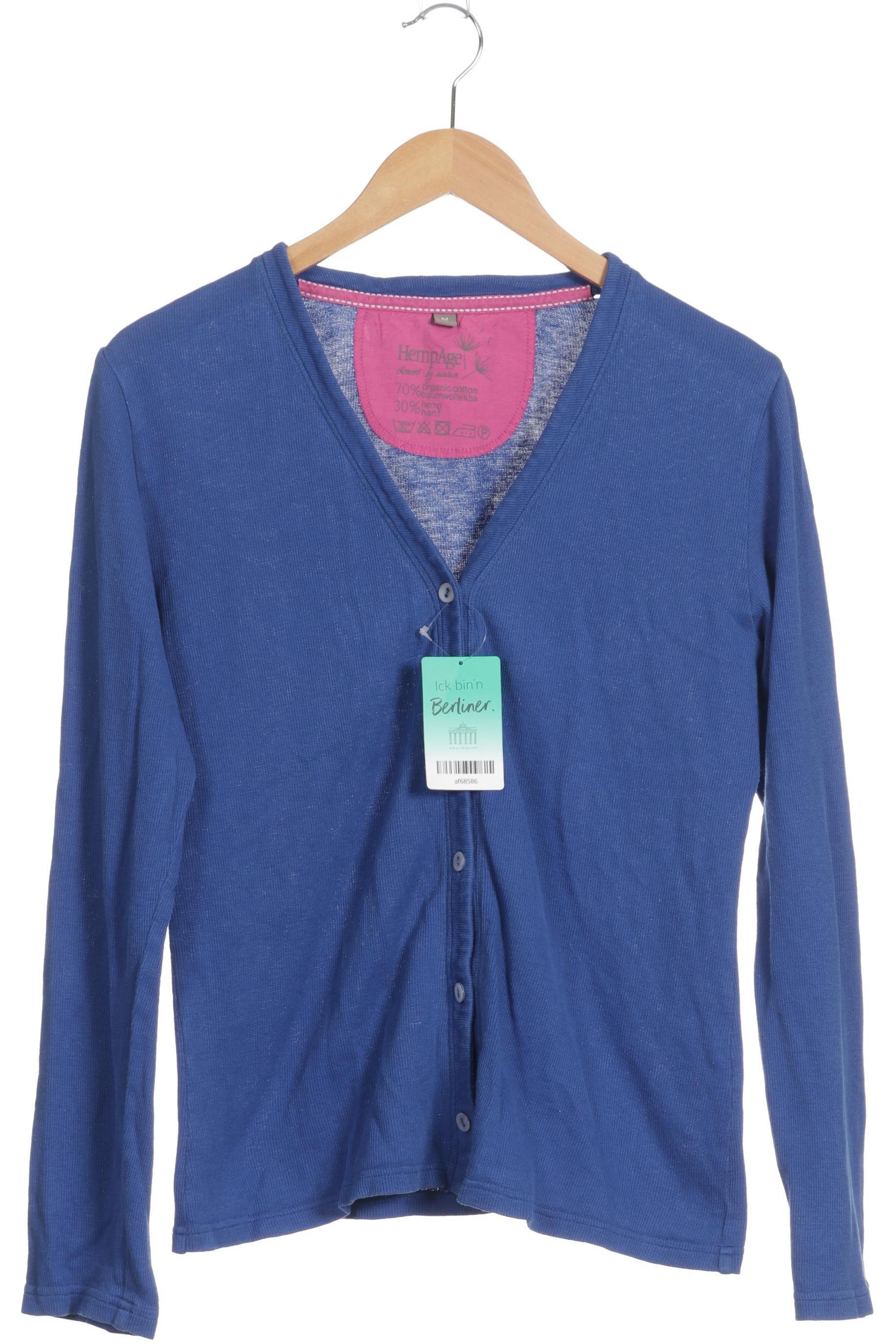 

HempAge Damen Strickjacke, blau, Gr.