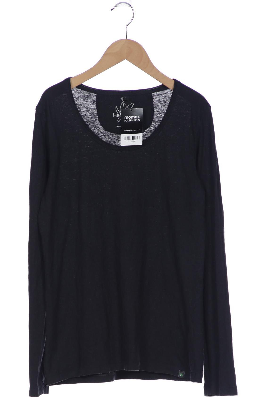 

HempAge Damen Langarmshirt, schwarz, Gr. 42