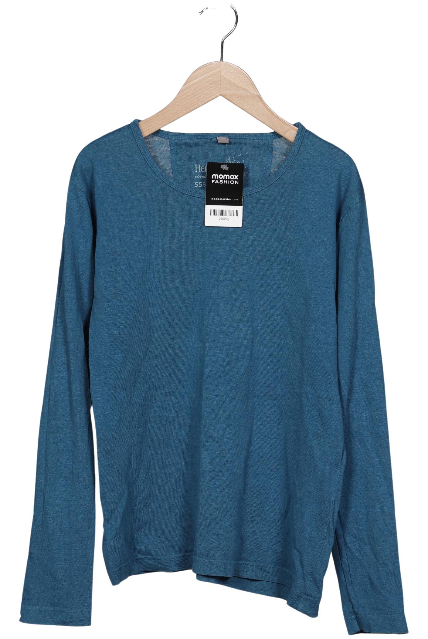 

HempAge Damen Langarmshirt, blau, Gr. 42