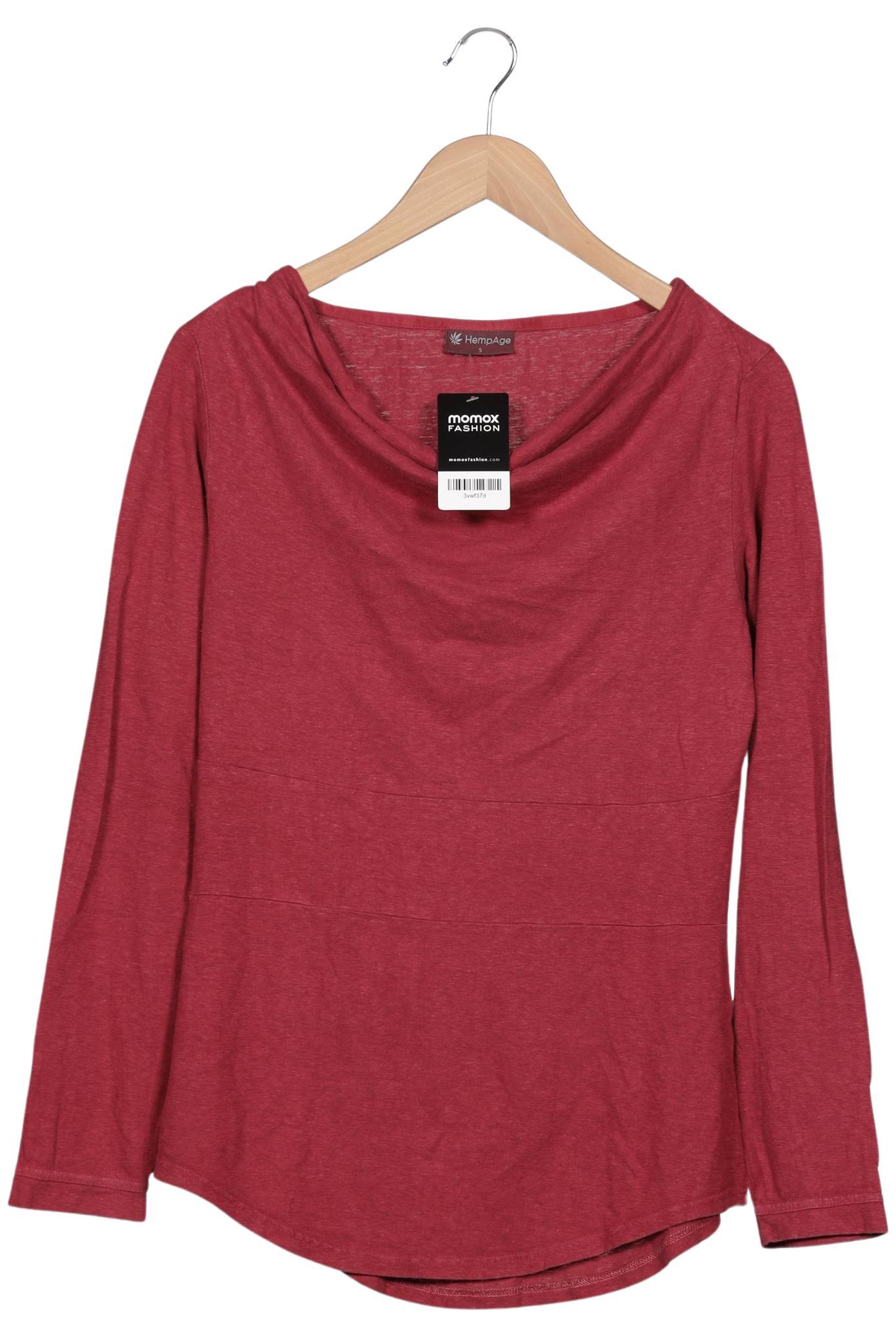 

HempAge Damen Langarmshirt, bordeaux, Gr. 36