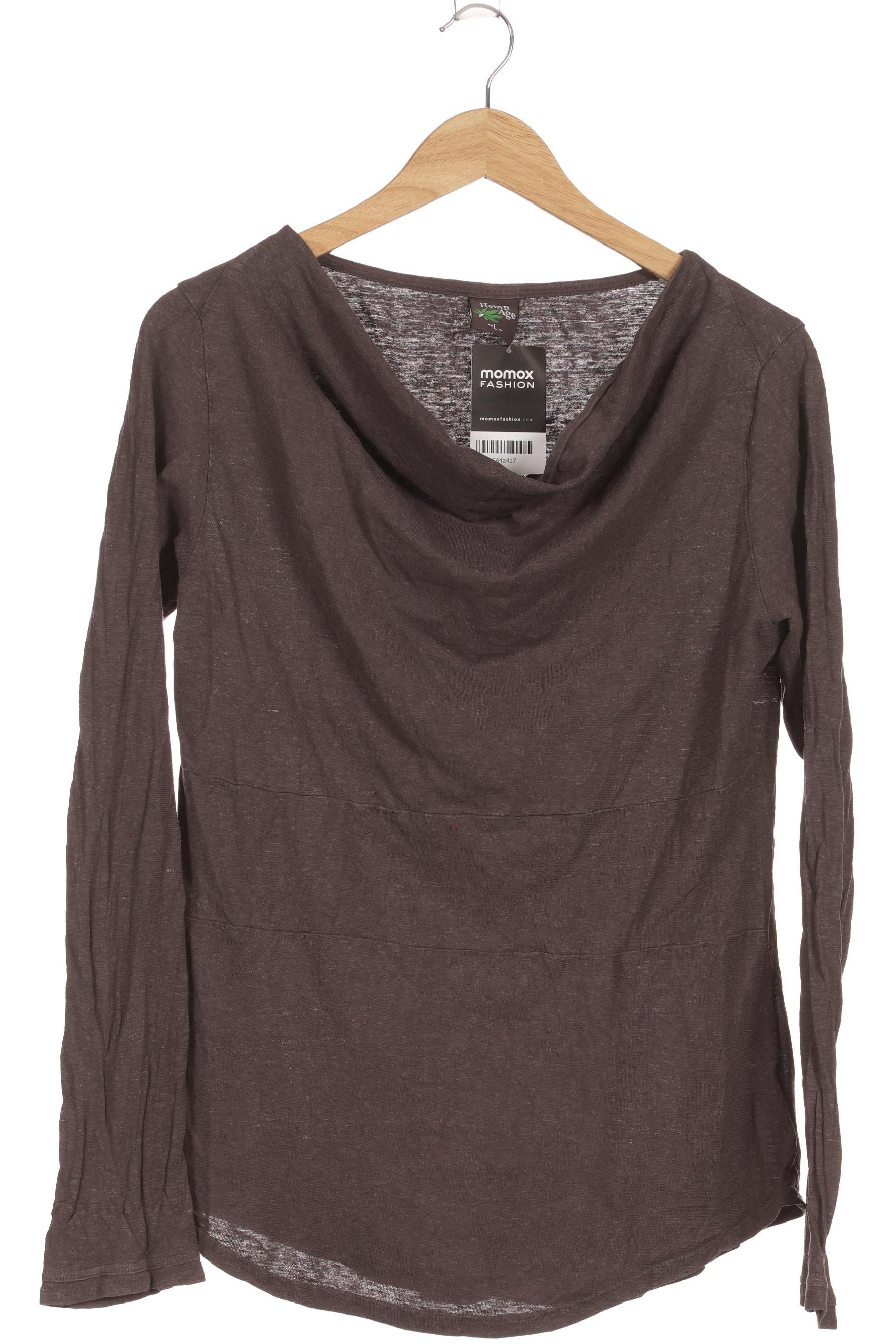 

HempAge Damen Langarmshirt, braun, Gr.