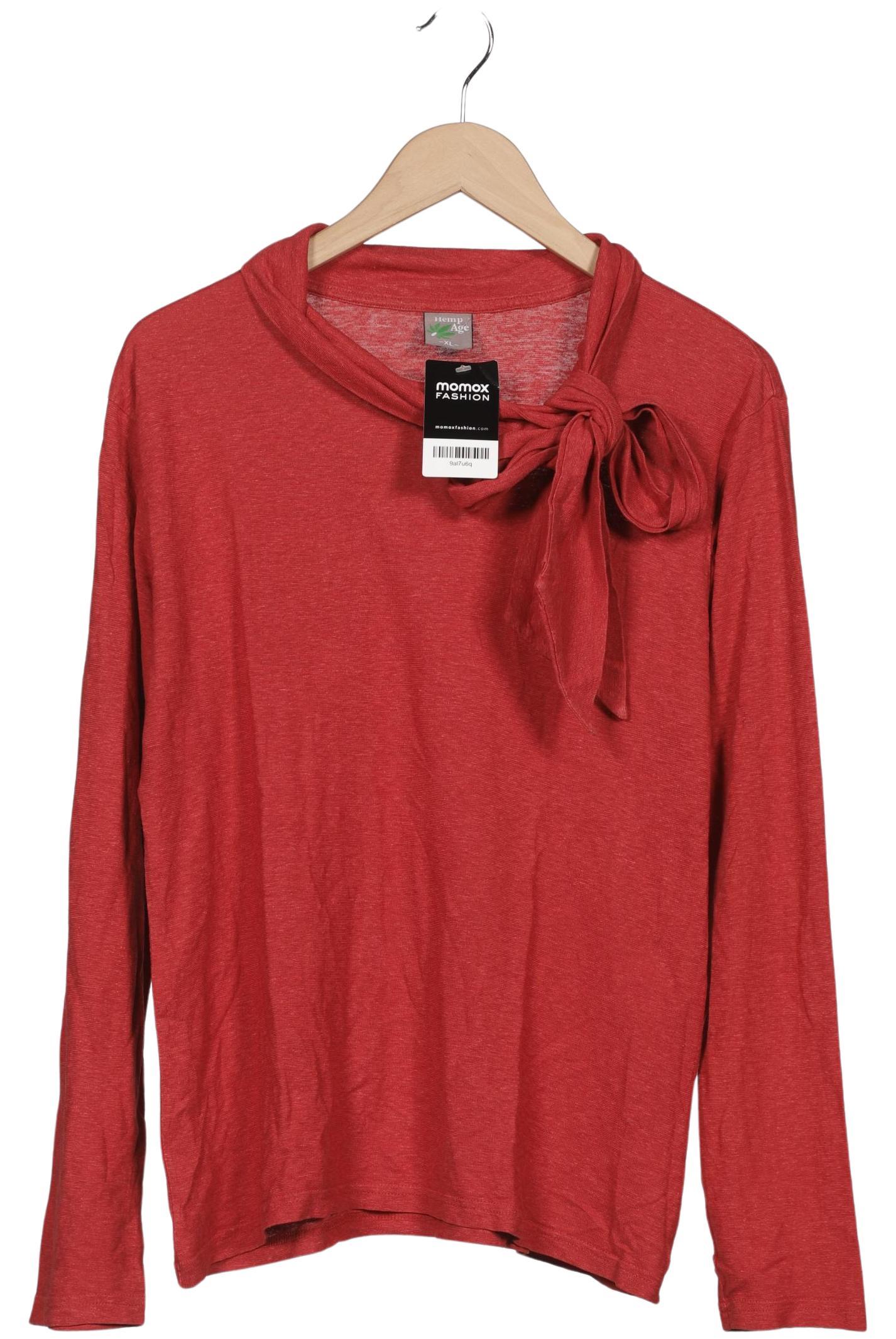 

HempAge Damen Langarmshirt, rot, Gr. 44