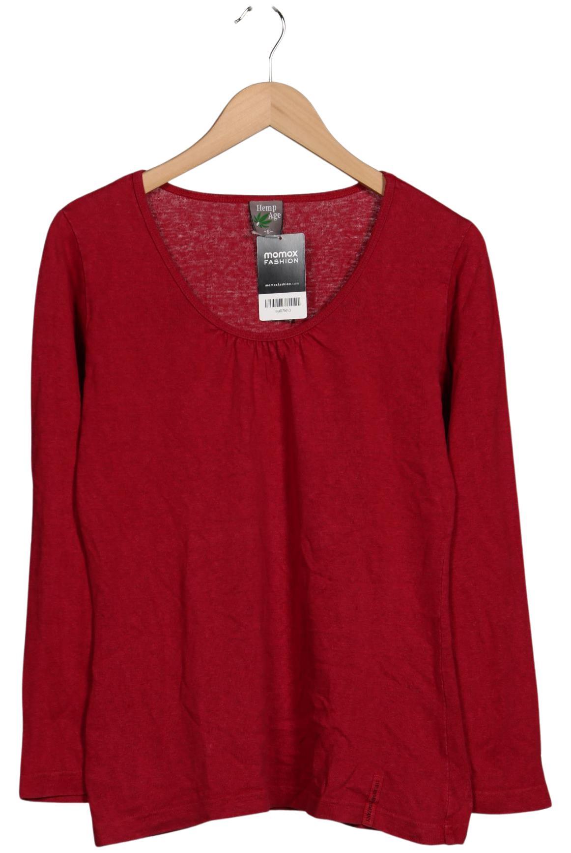 

HempAge Damen Langarmshirt, bordeaux, Gr. 36