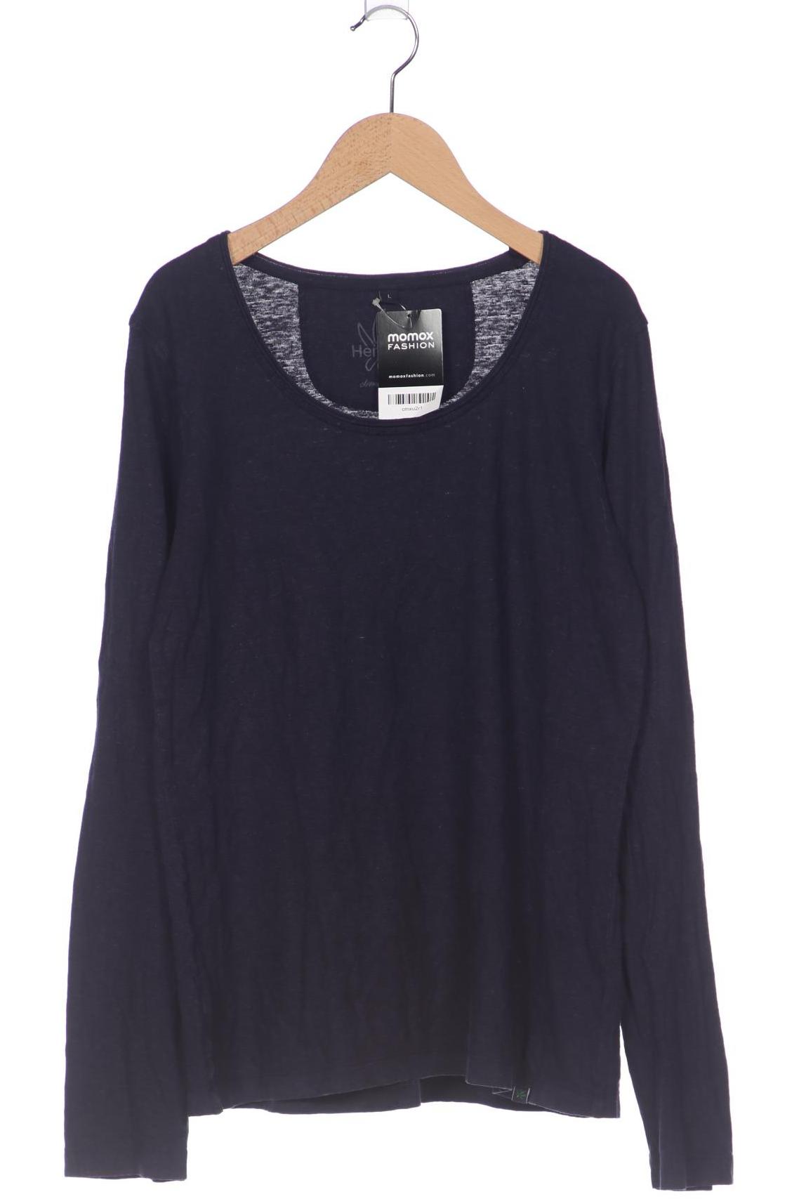 

HempAge Damen Langarmshirt, marineblau, Gr. 42