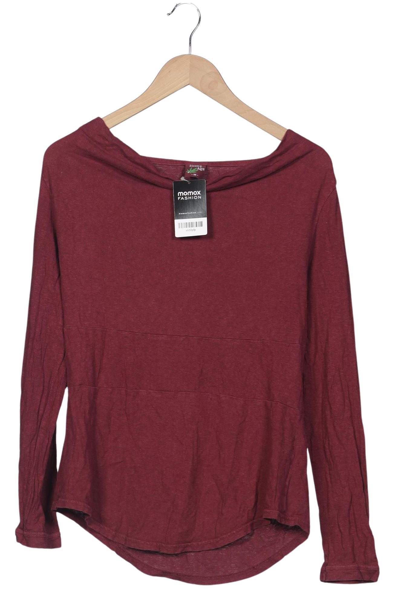 

HempAge Damen Langarmshirt, bordeaux, Gr. 38