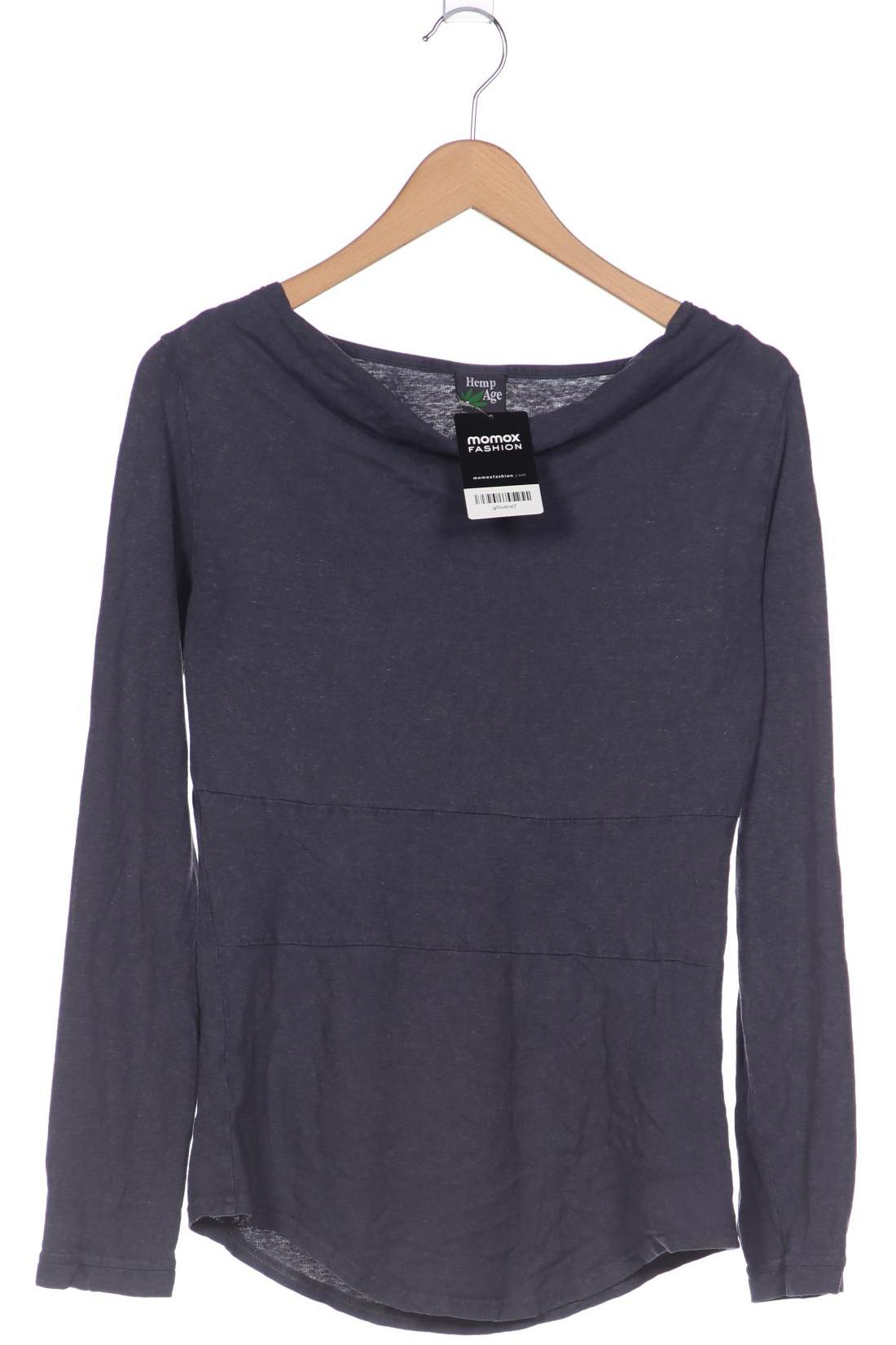 

HempAge Damen Langarmshirt, marineblau, Gr. 36