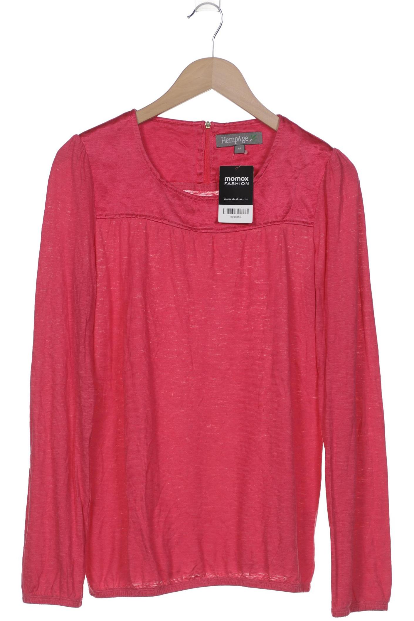 

HempAge Damen Langarmshirt, pink, Gr. 38