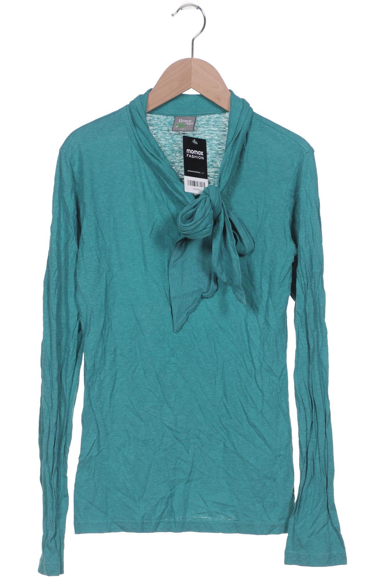 

HempAge Damen Langarmshirt, türkis, Gr. 36