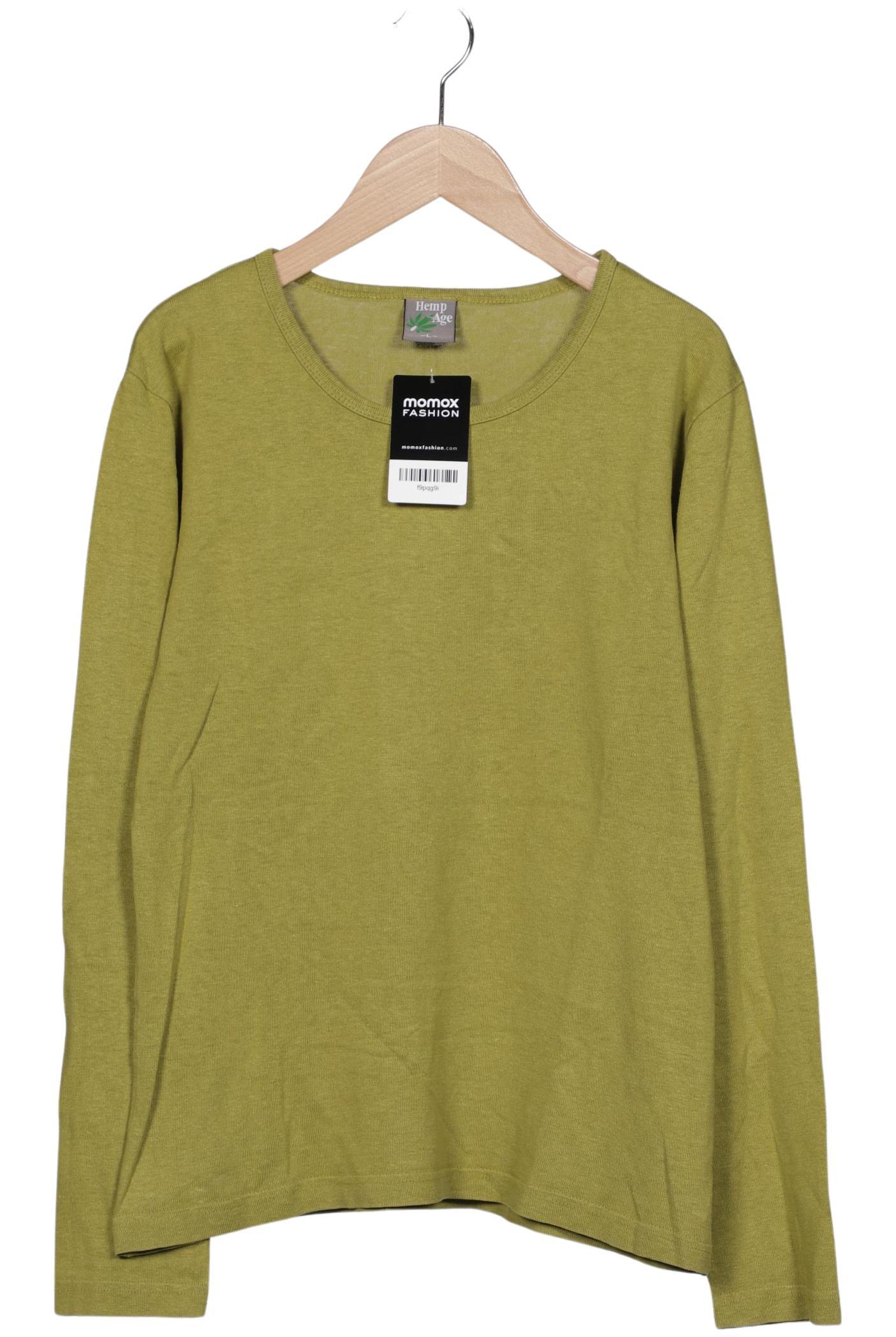 

HempAge Damen Langarmshirt, grün, Gr. 42
