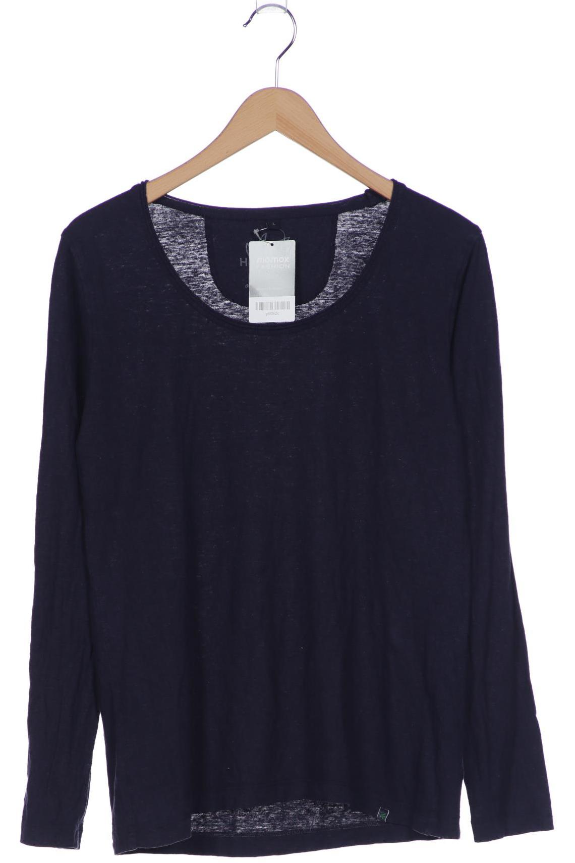 

HempAge Damen Langarmshirt, marineblau, Gr. 42