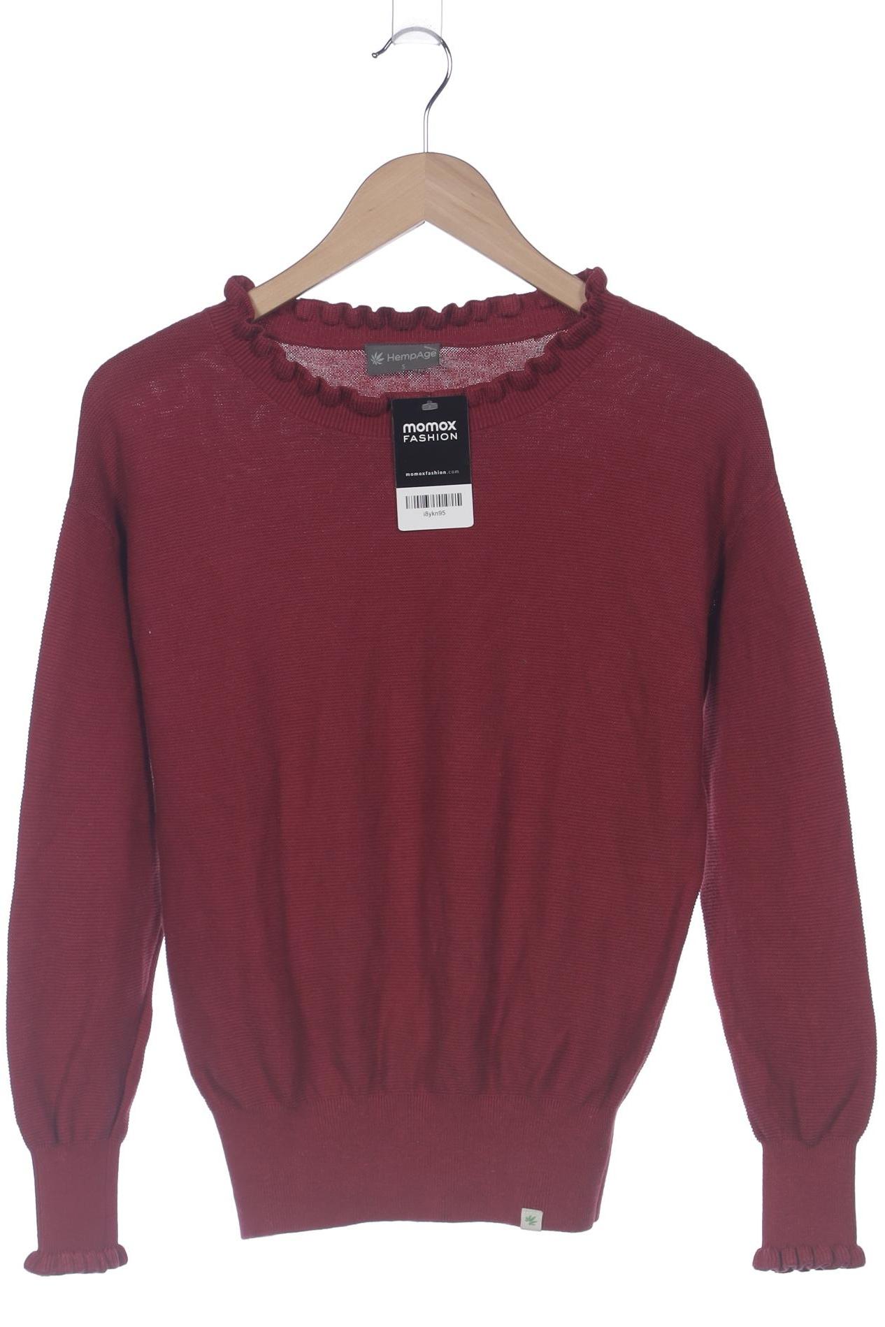 

HempAge Damen Pullover, bordeaux, Gr. 36
