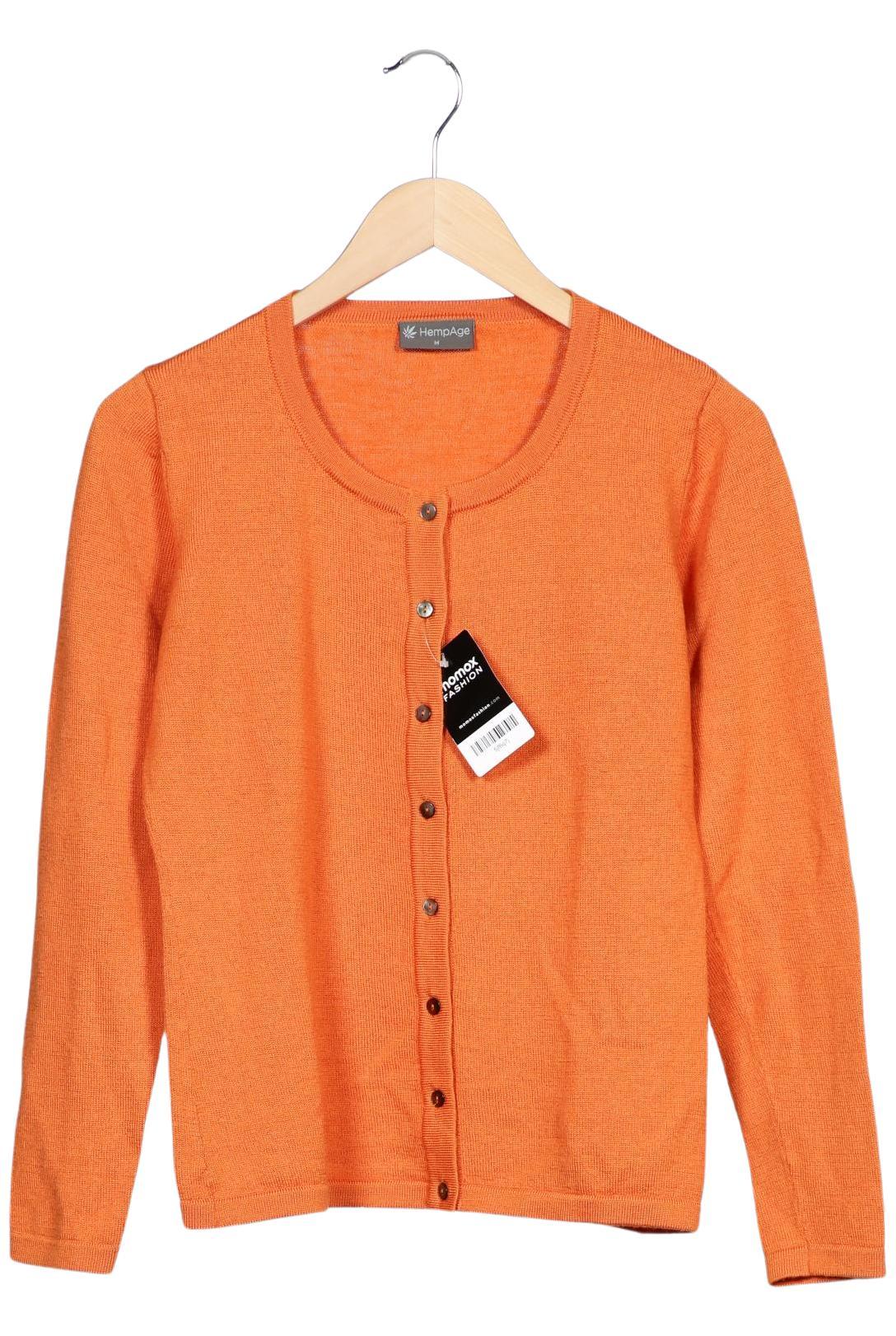 

HempAge Damen Strickjacke, orange, Gr. 38
