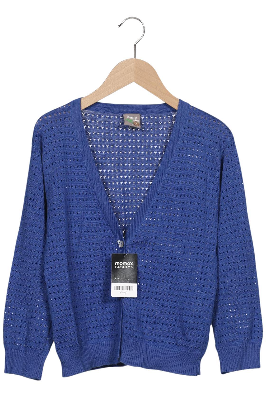 

HempAge Damen Strickjacke, blau, Gr. 36