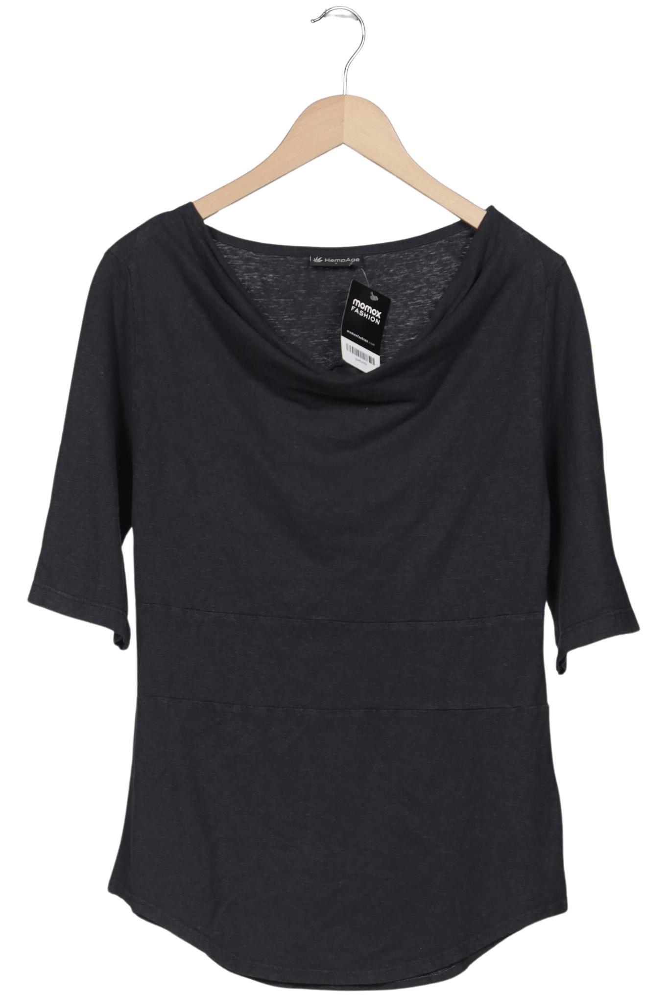 

HempAge Damen T-Shirt, schwarz, Gr. 42