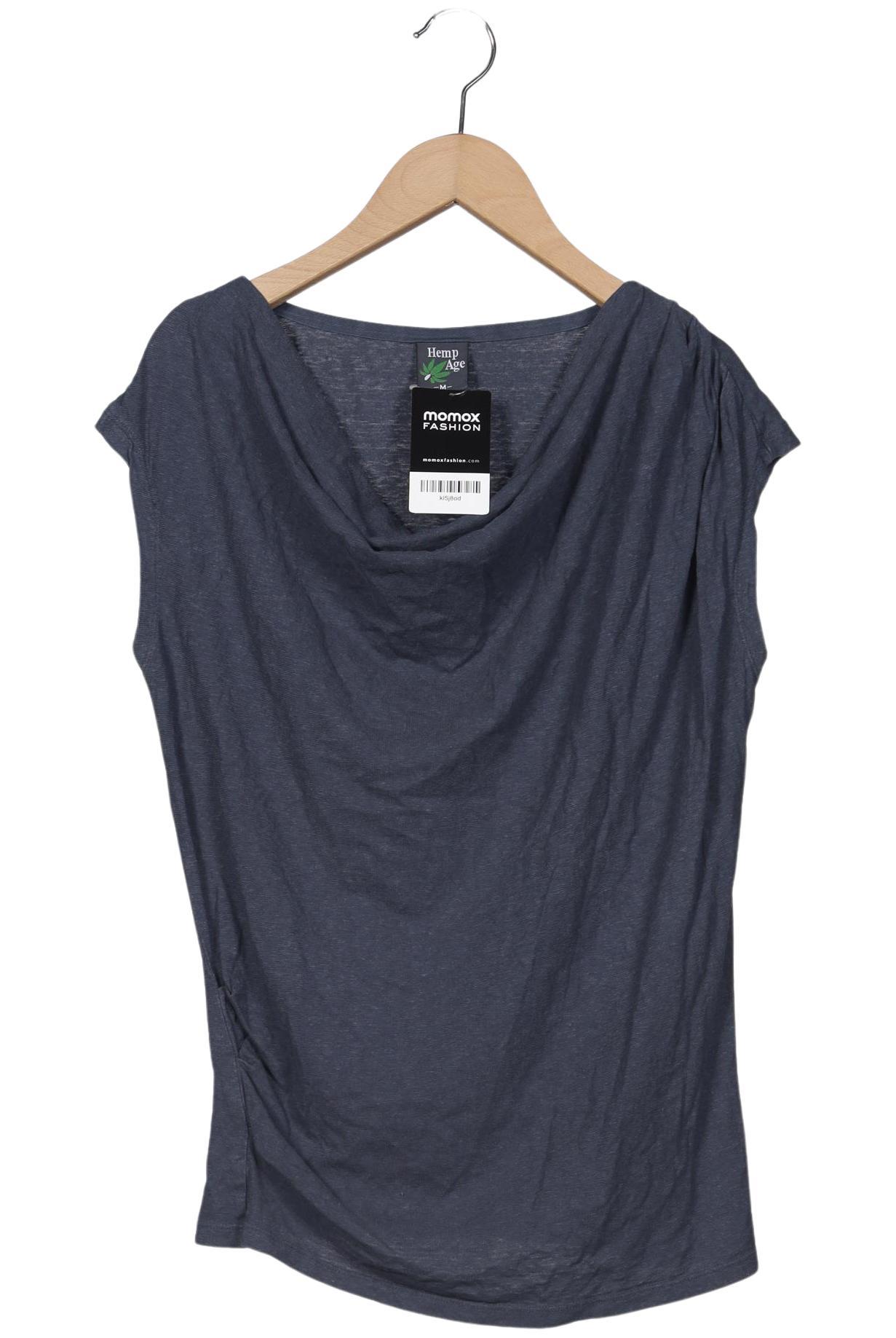 Thumbnail - HempAge Damen T-Shirt, marineblau, Gr. 38