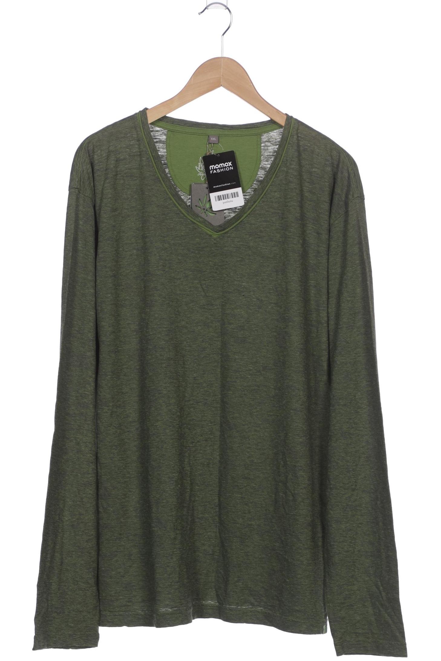 

HempAge Herren Langarmshirt, grün, Gr. 56