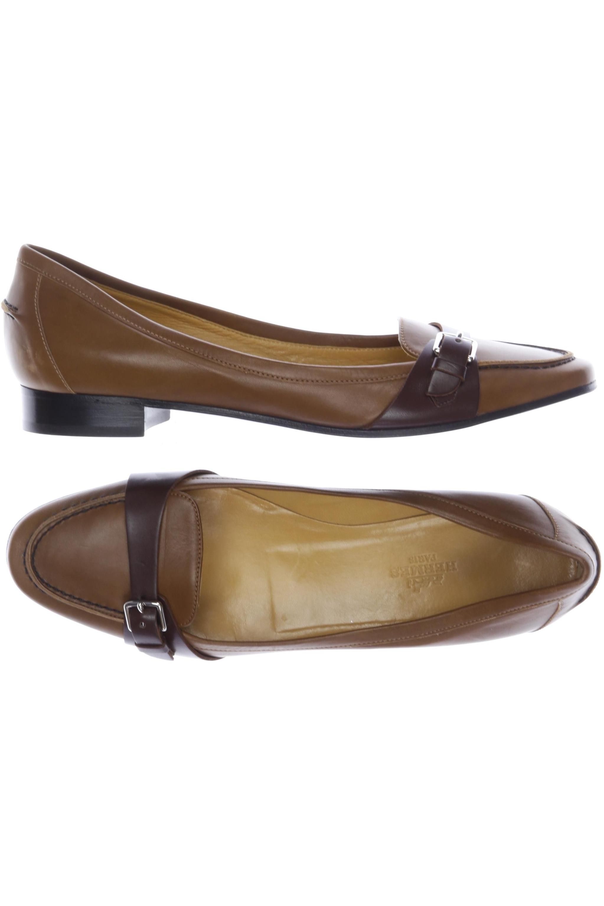 

Hermes Damen Ballerinas, braun, Gr. 37.5