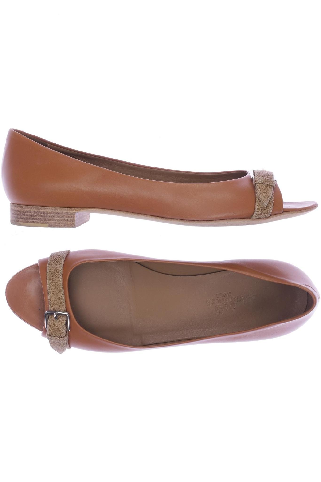 

Hermes Damen Ballerinas, braun, Gr. 38