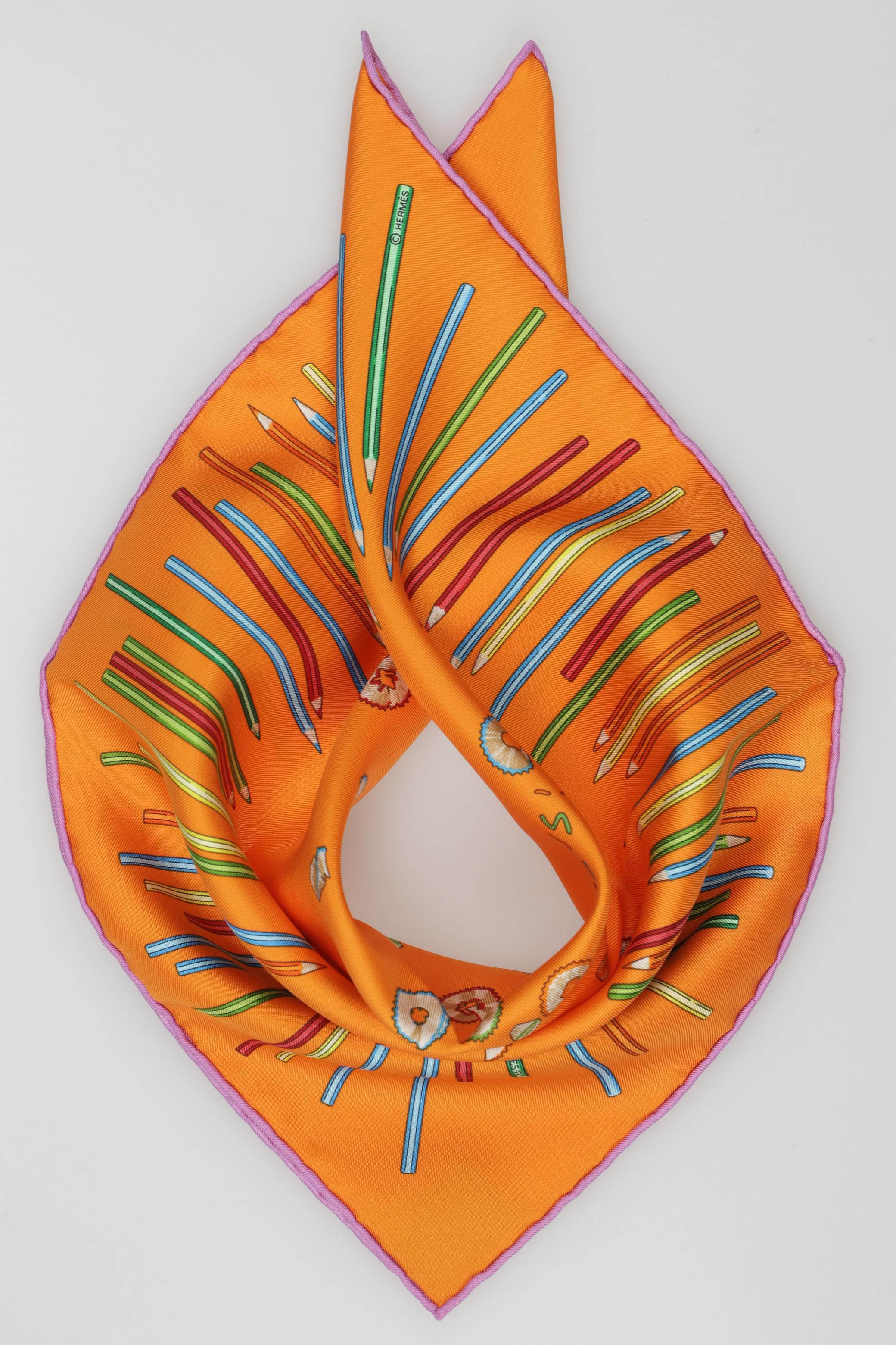 

Hermes Damen Schal, orange, Gr.