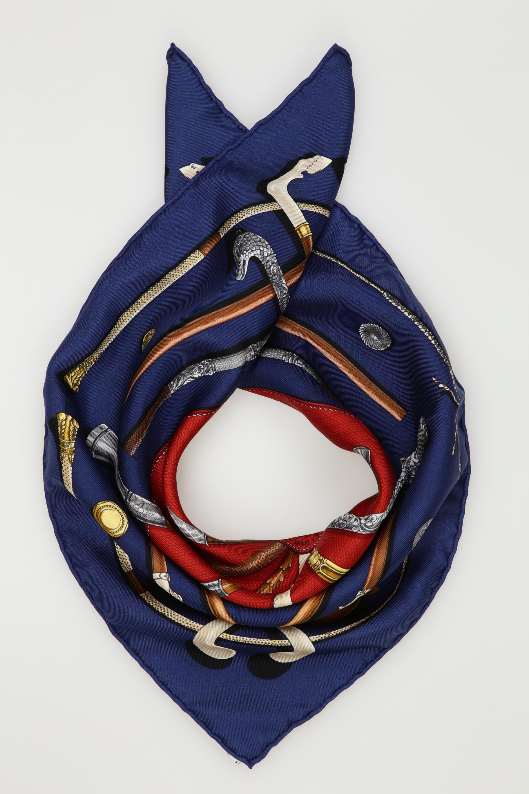 

Hermes Damen Schal, marineblau, Gr.