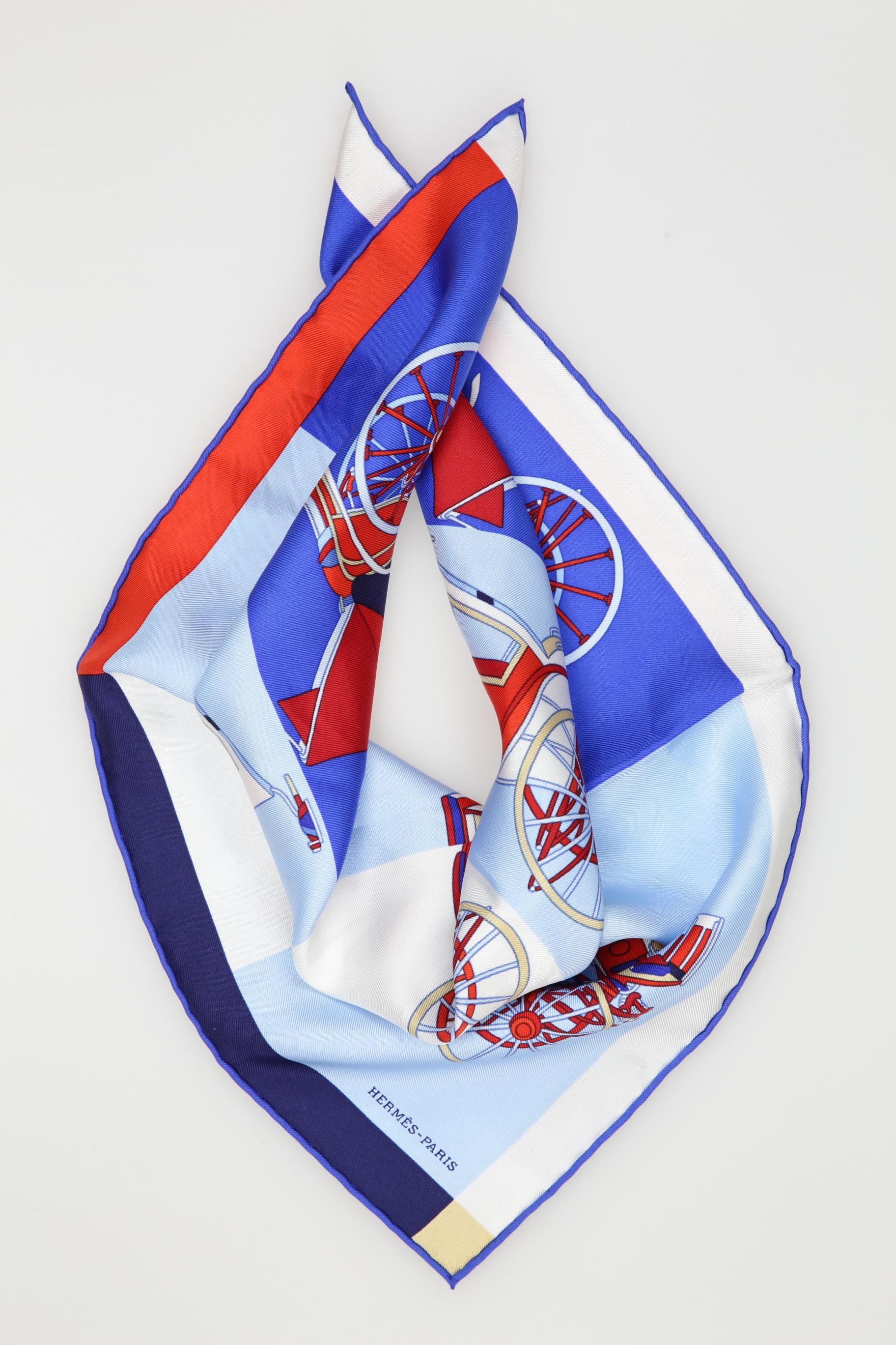 

Hermes Damen Schal, blau, Gr.