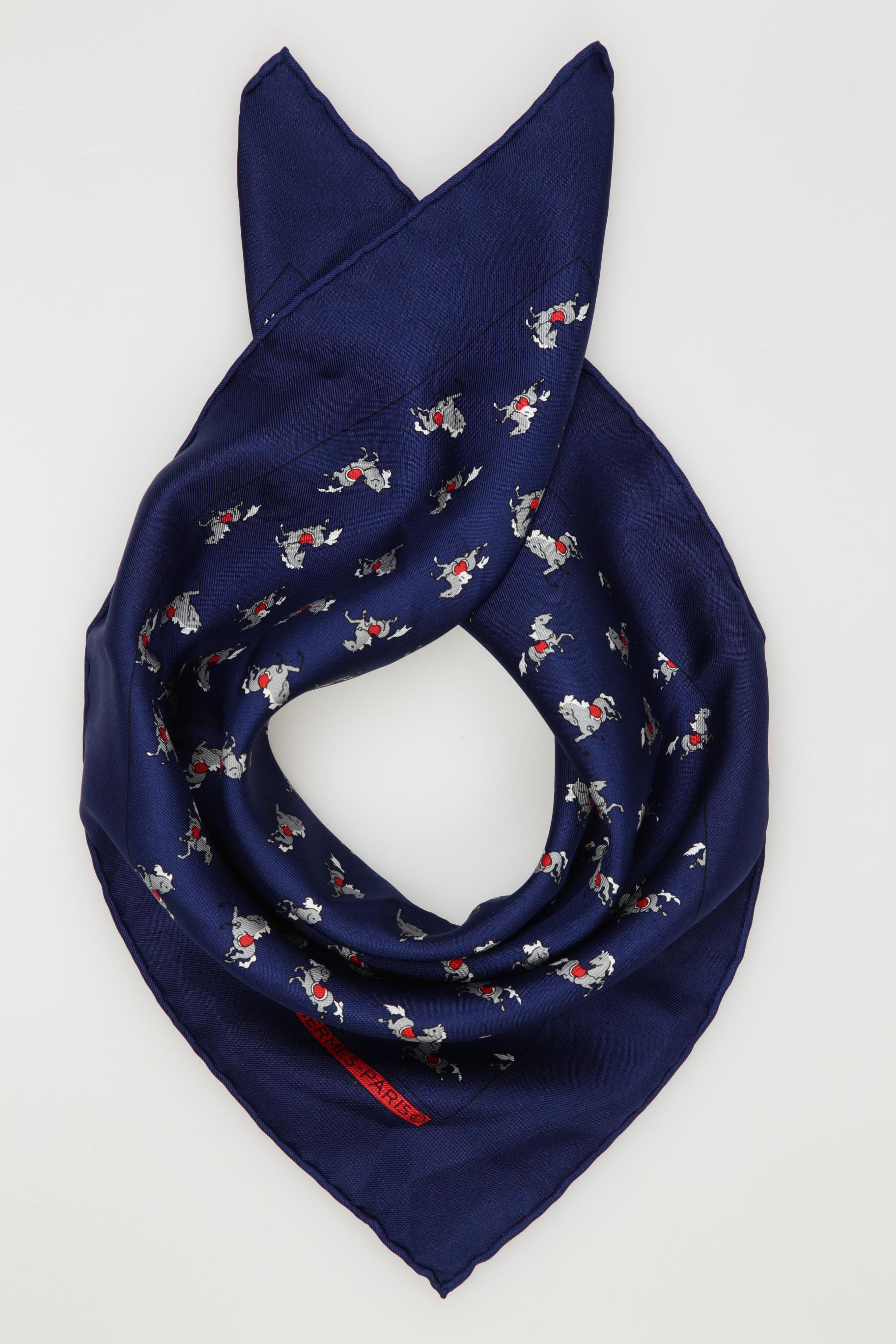 

Hermes Damen Schal, marineblau, Gr.