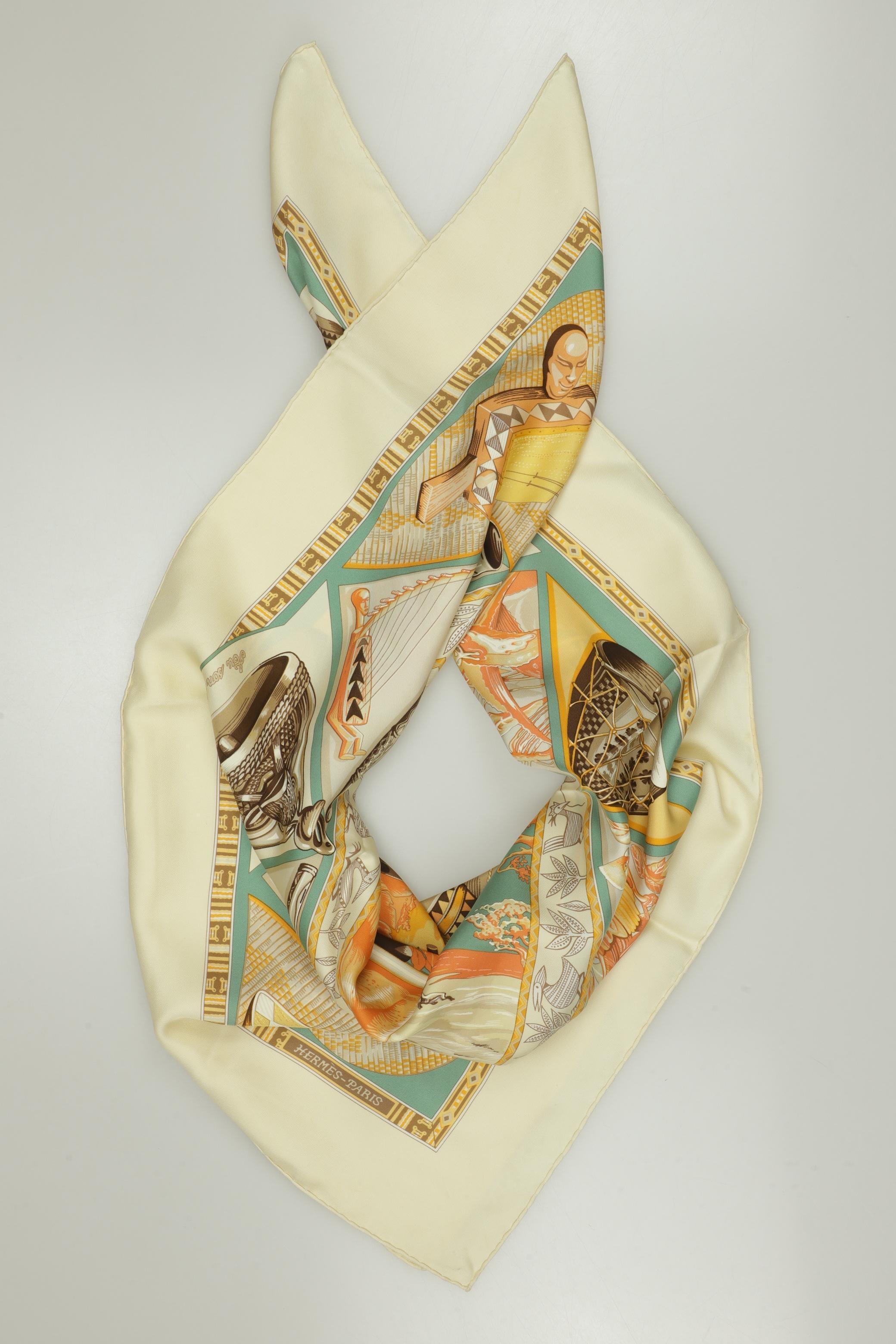 

Hermes Damen Schal, beige, Gr.