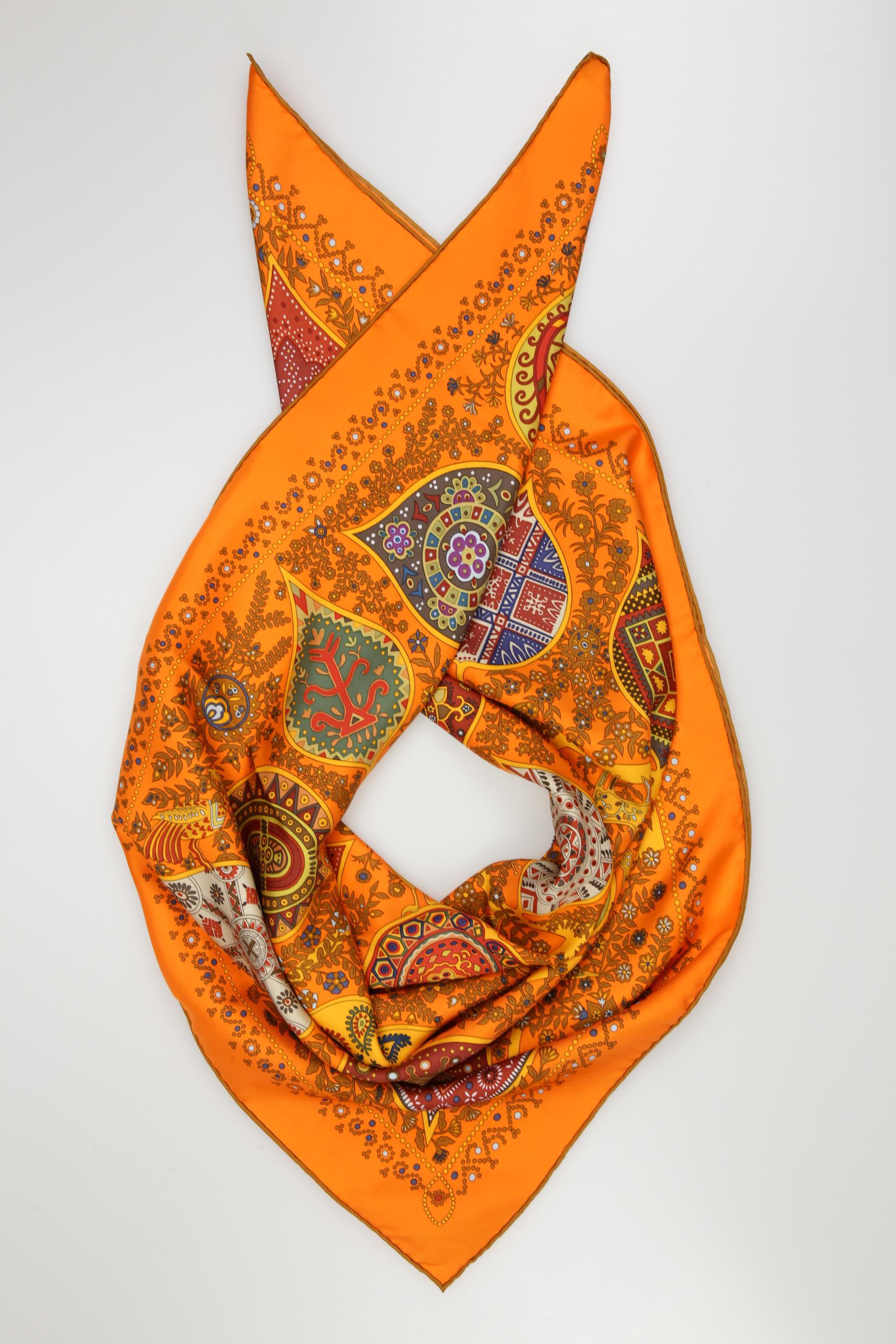

Hermes Damen Schal, orange, Gr.
