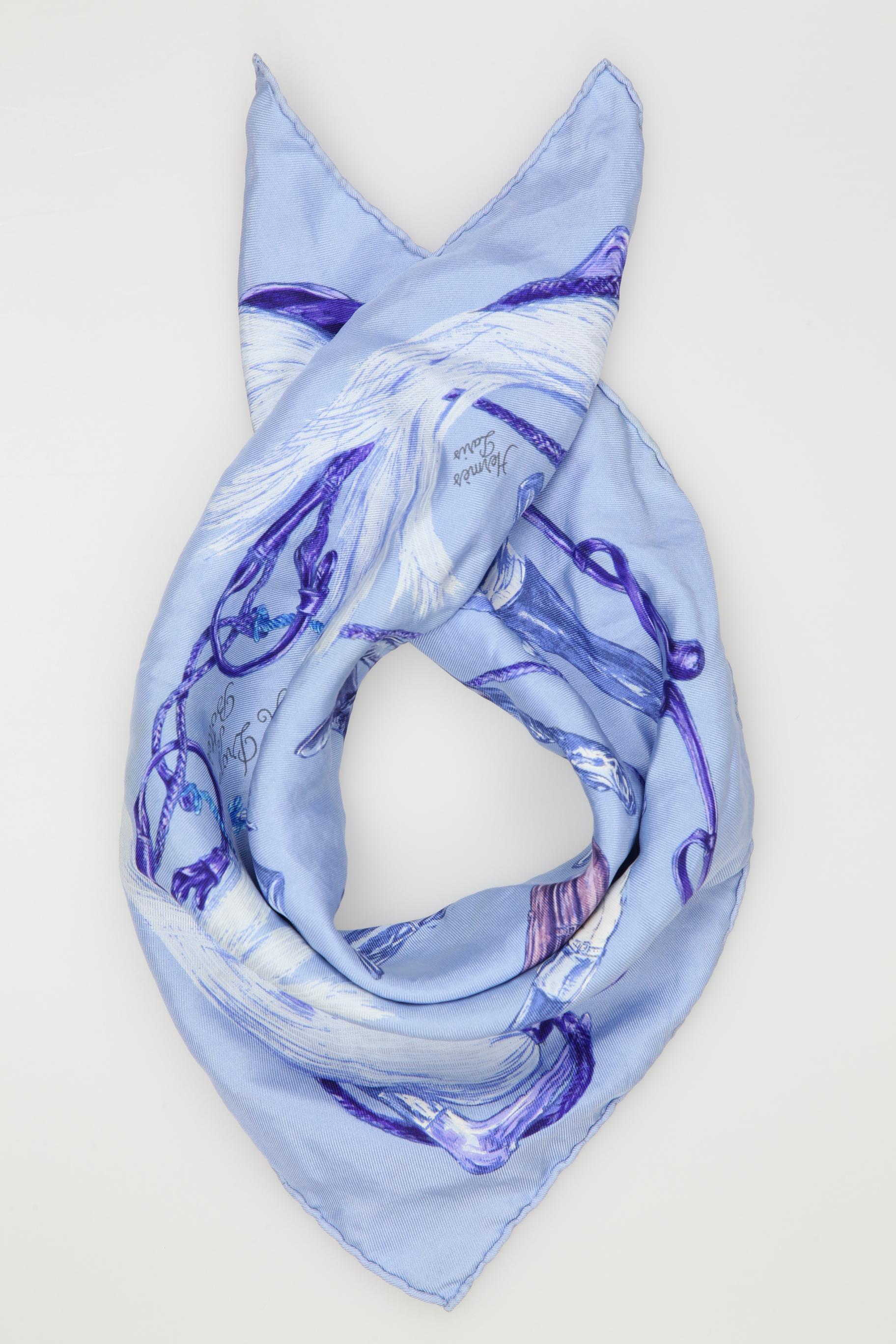 

Hermes Damen Schal, hellblau, Gr.