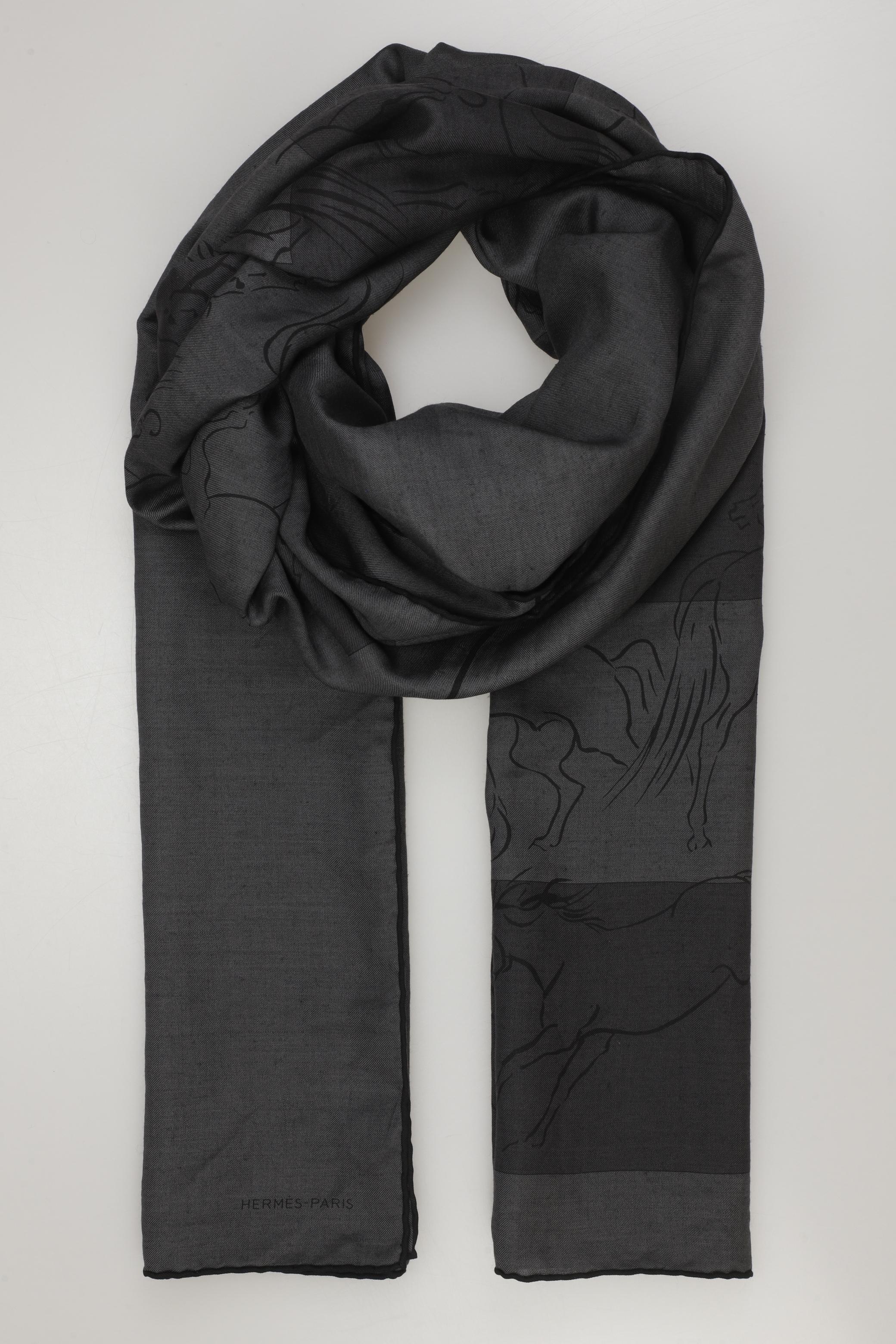 

Hermes Damen Schal, schwarz, Gr.