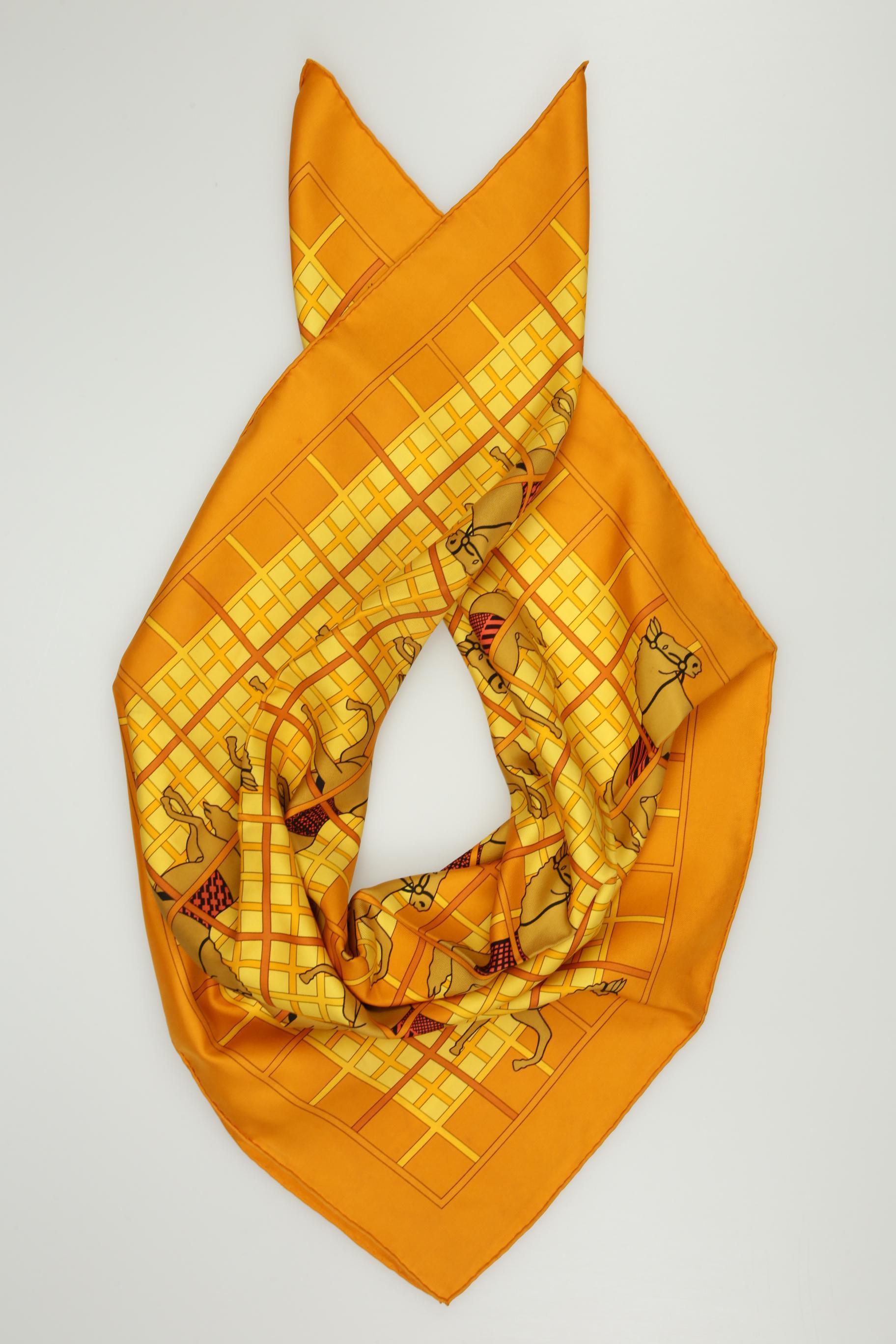 

Hermes Damen Schal, orange, Gr.