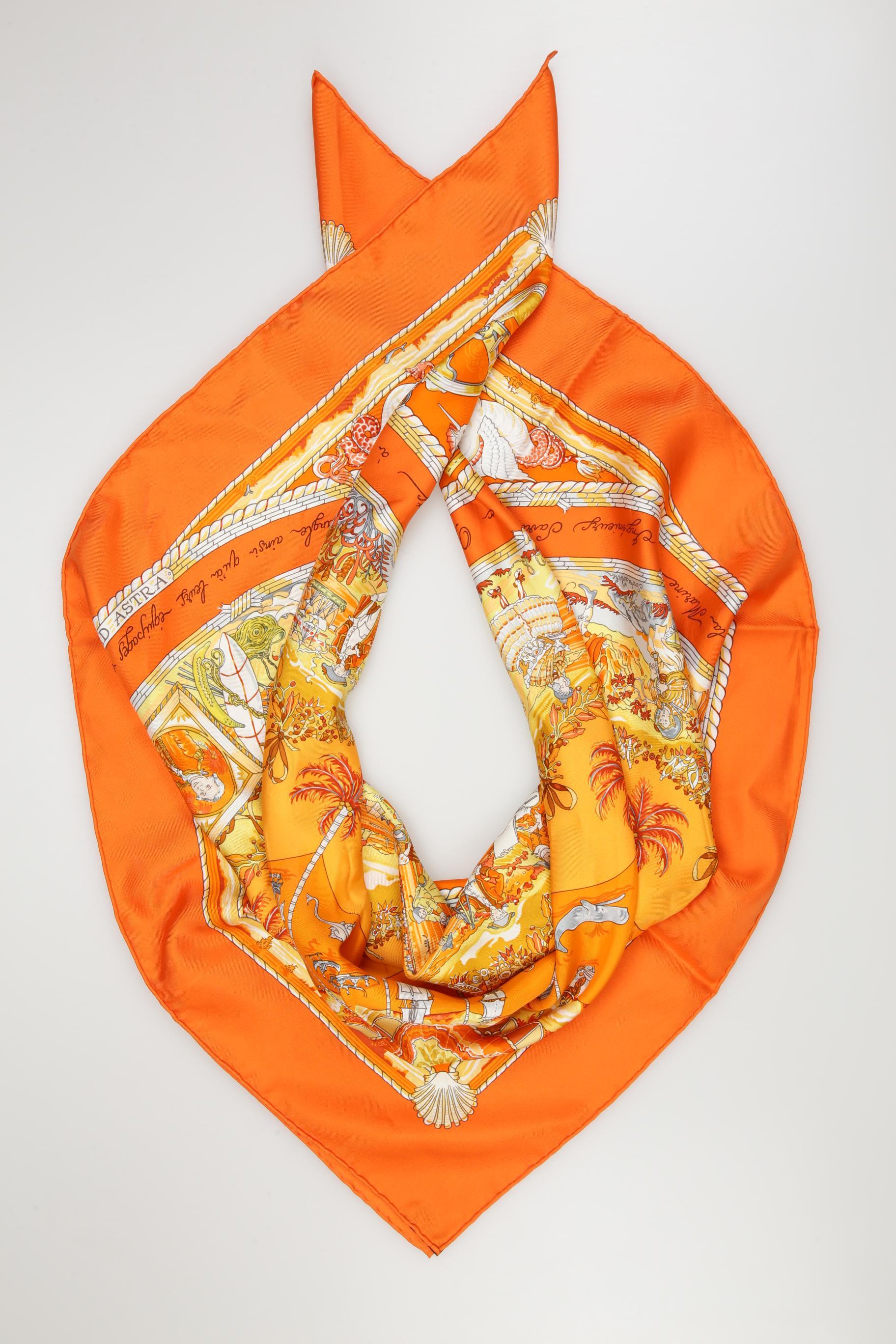 

Hermes Damen Schal, orange, Gr.