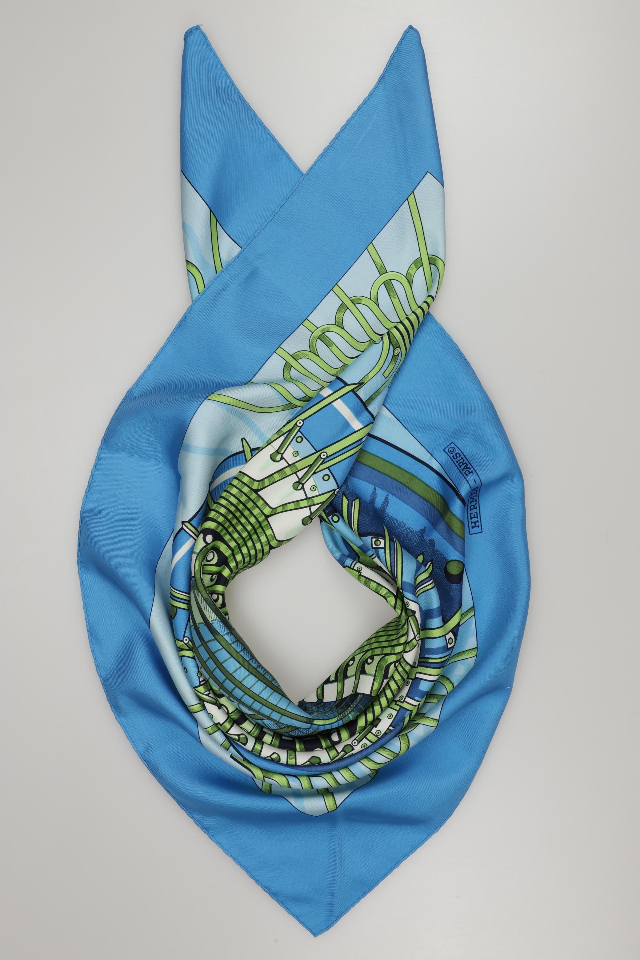 

Hermes Damen Schal, blau, Gr.