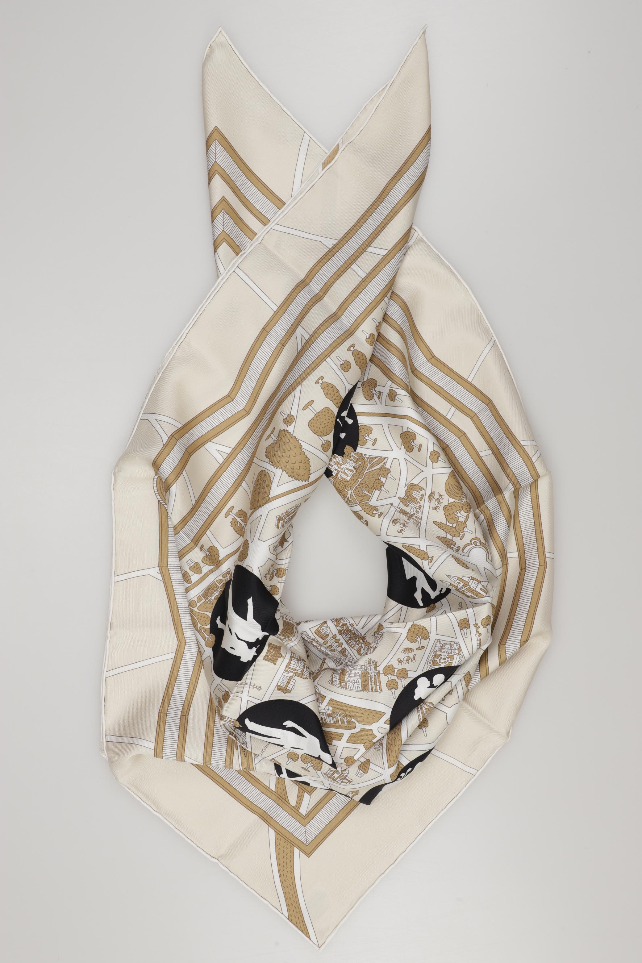 

Hermes Damen Schal, beige, Gr.