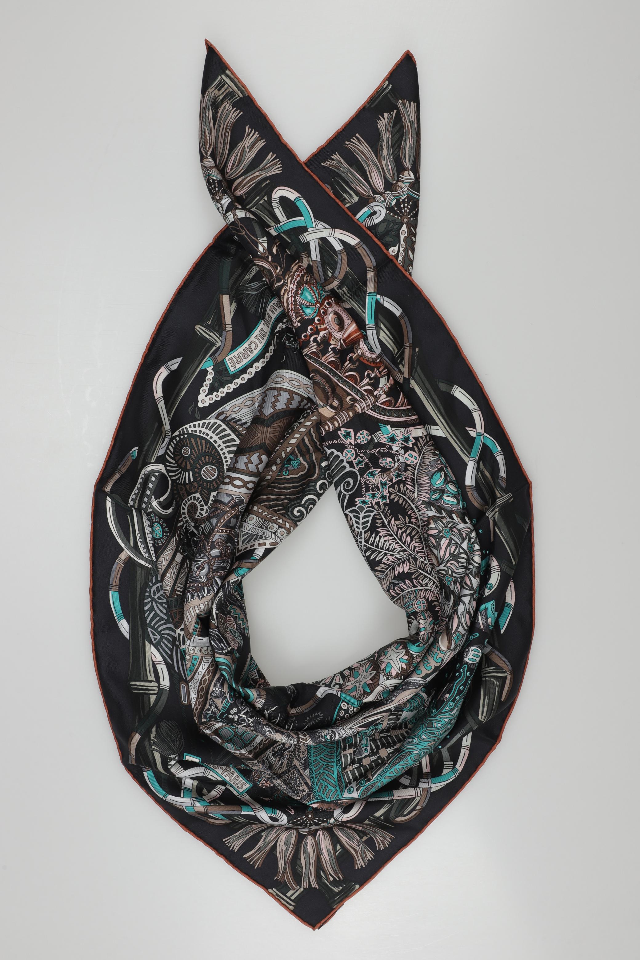

Hermes Damen Schal, schwarz, Gr.