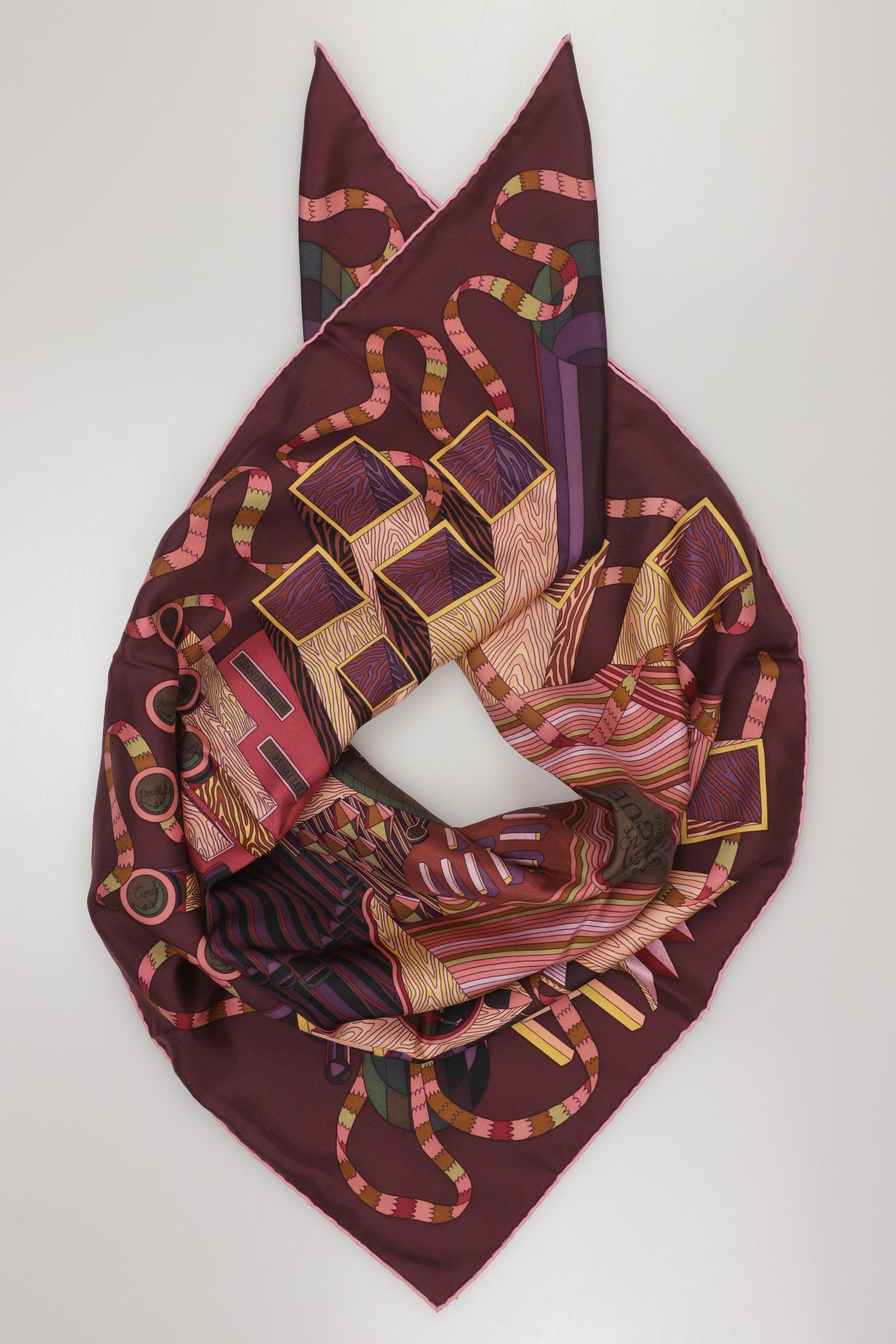 

Hermes Damen Schal, bordeaux, Gr.