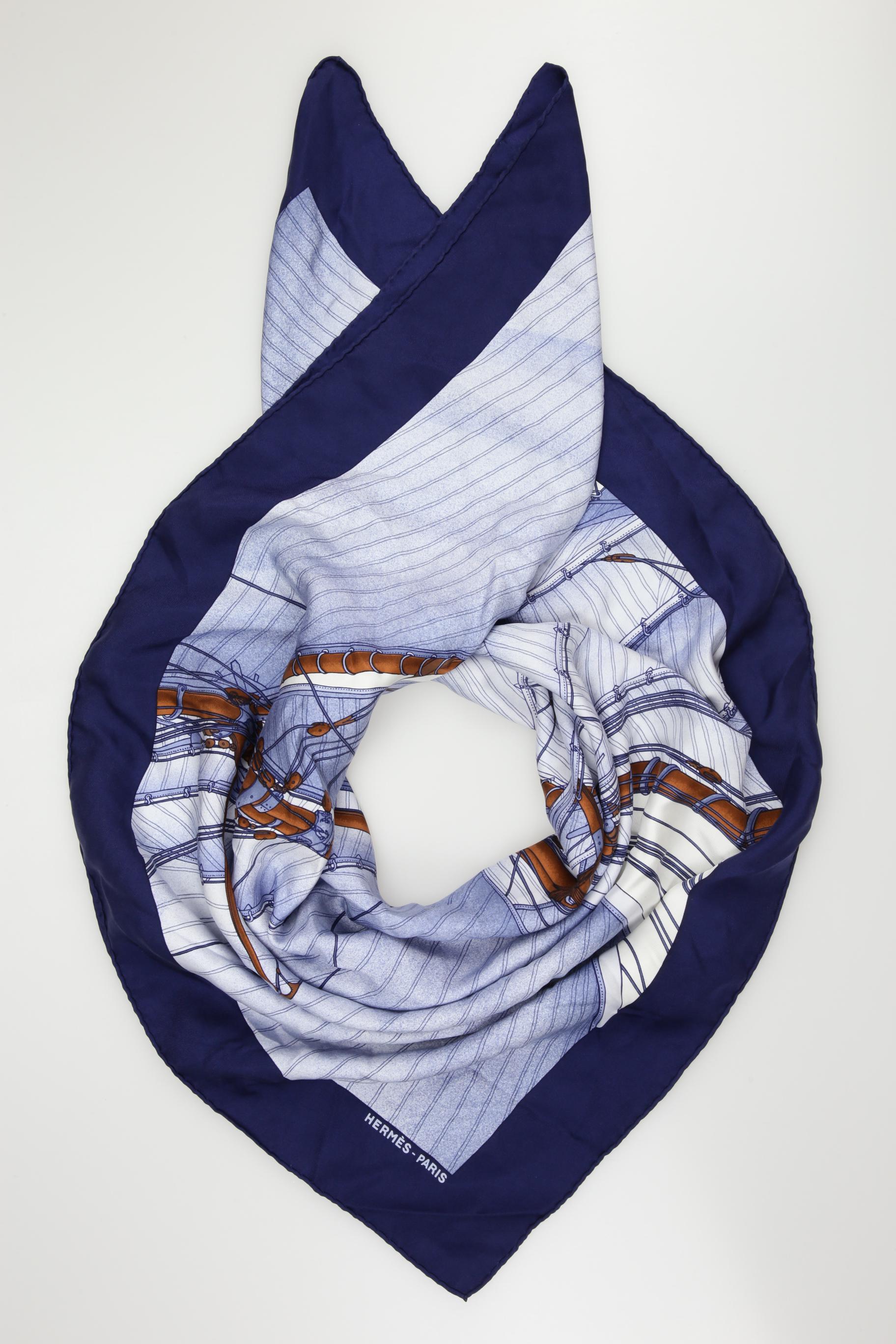 

Hermes Damen Schal, blau, Gr.