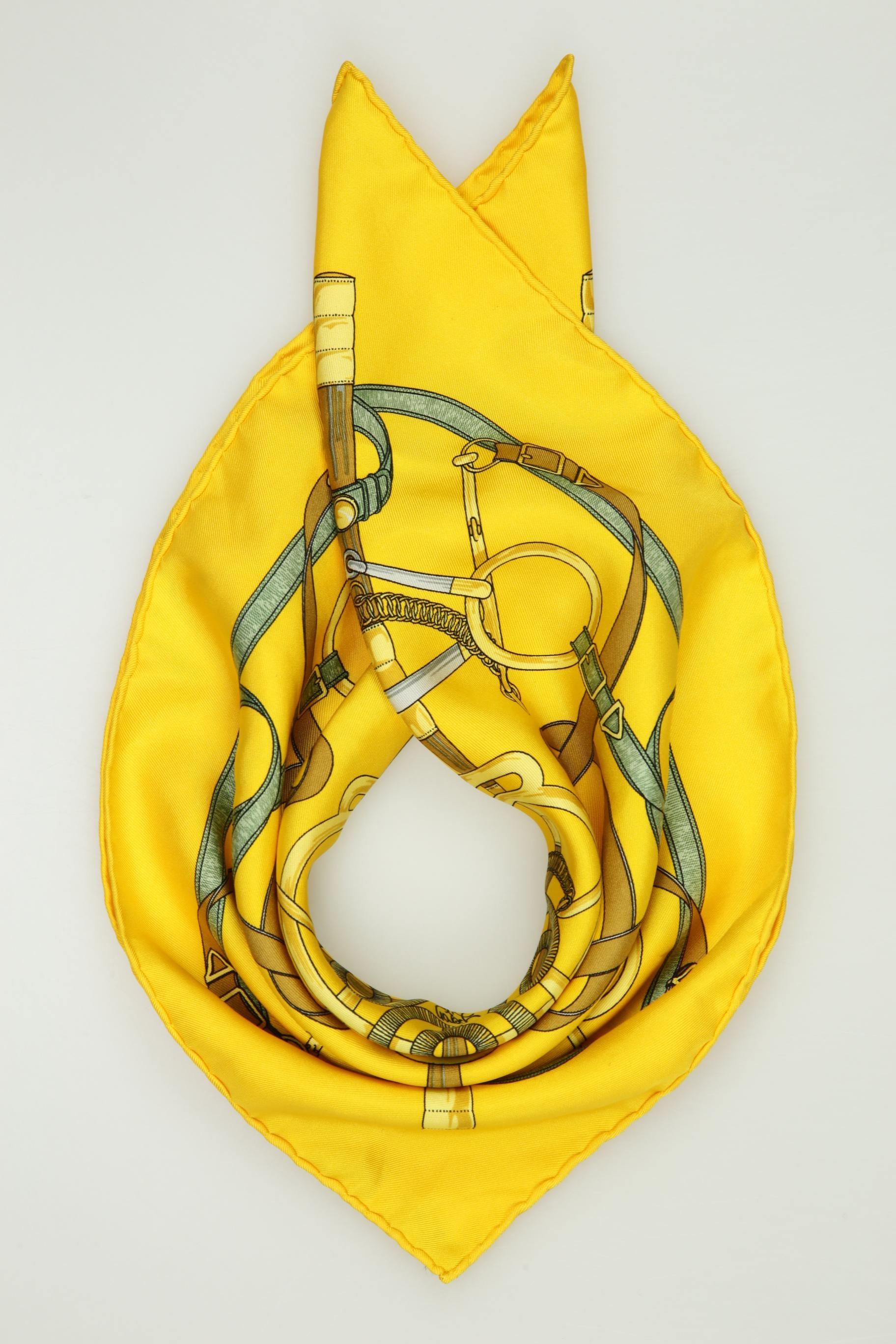 

Hermes Damen Schal, gelb, Gr.