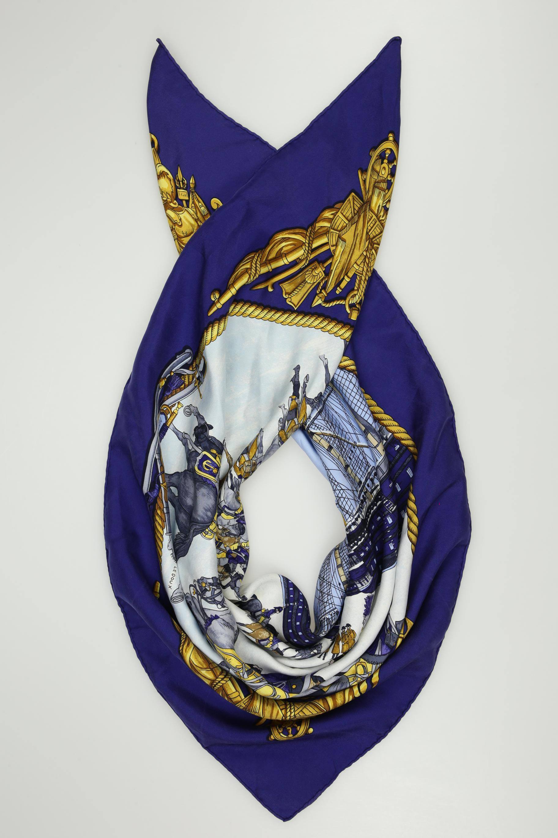 

Hermes Damen Schal, marineblau, Gr.