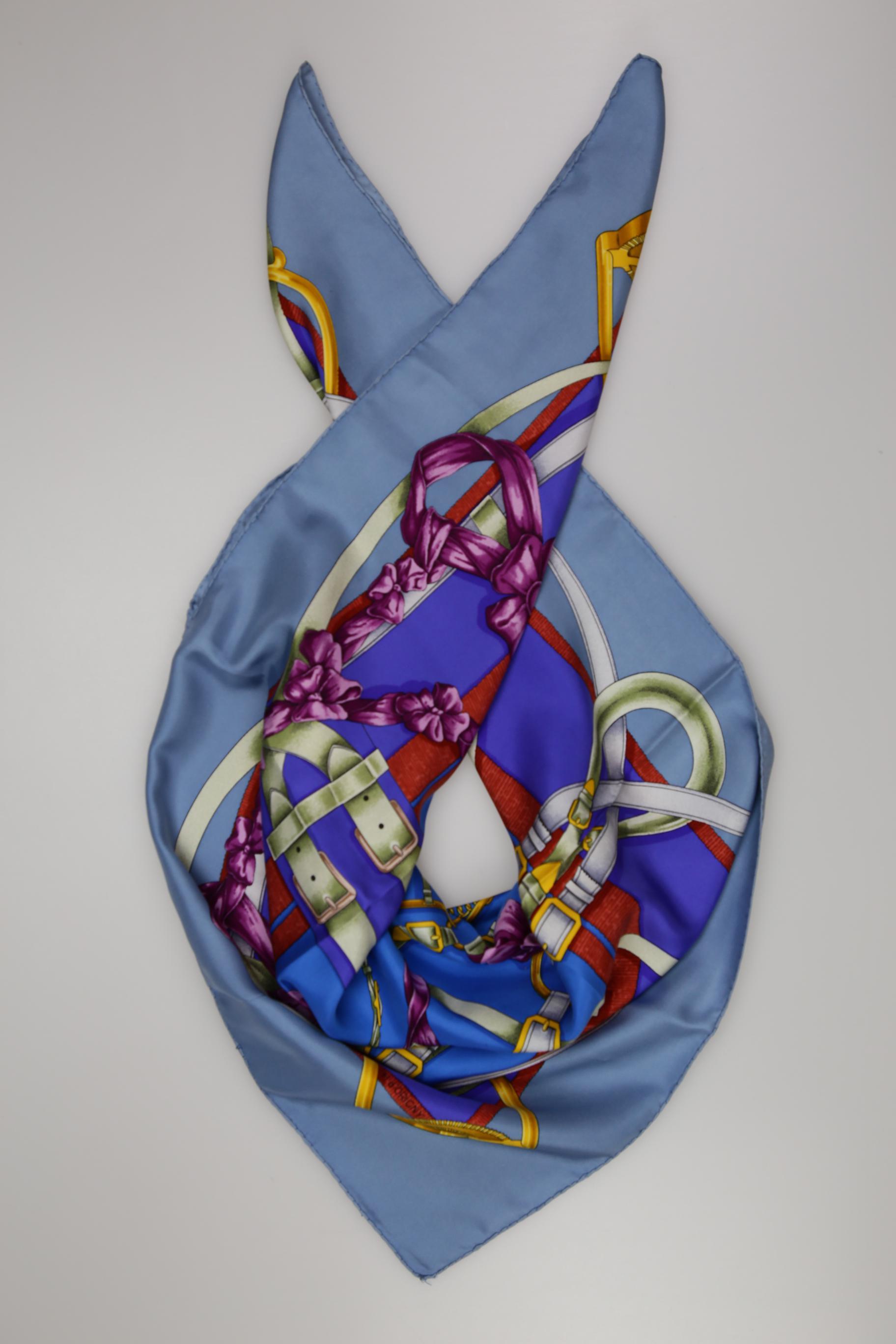 

Hermes Damen Schal, blau, Gr.