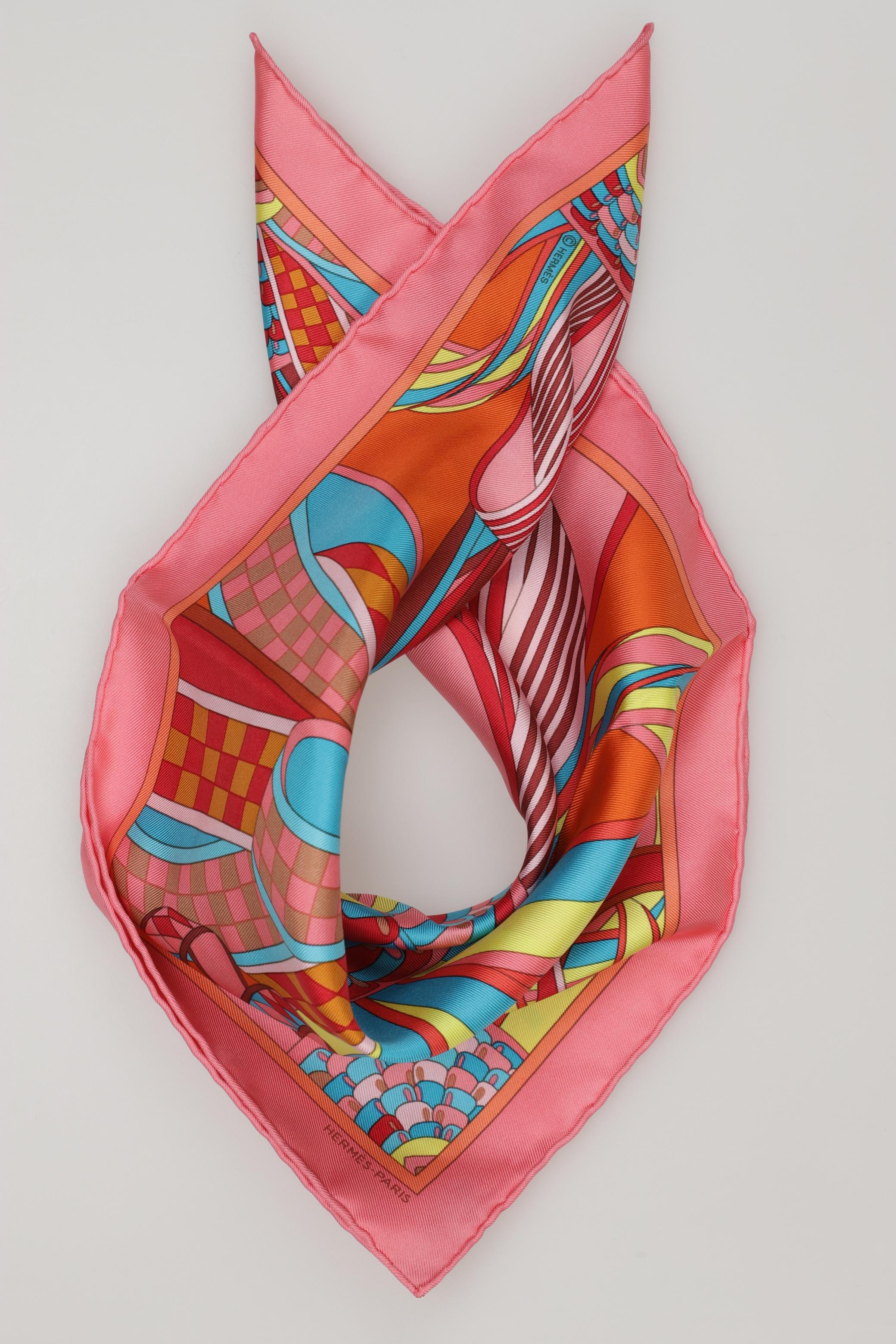 

Hermes Damen Schal, pink, Gr.
