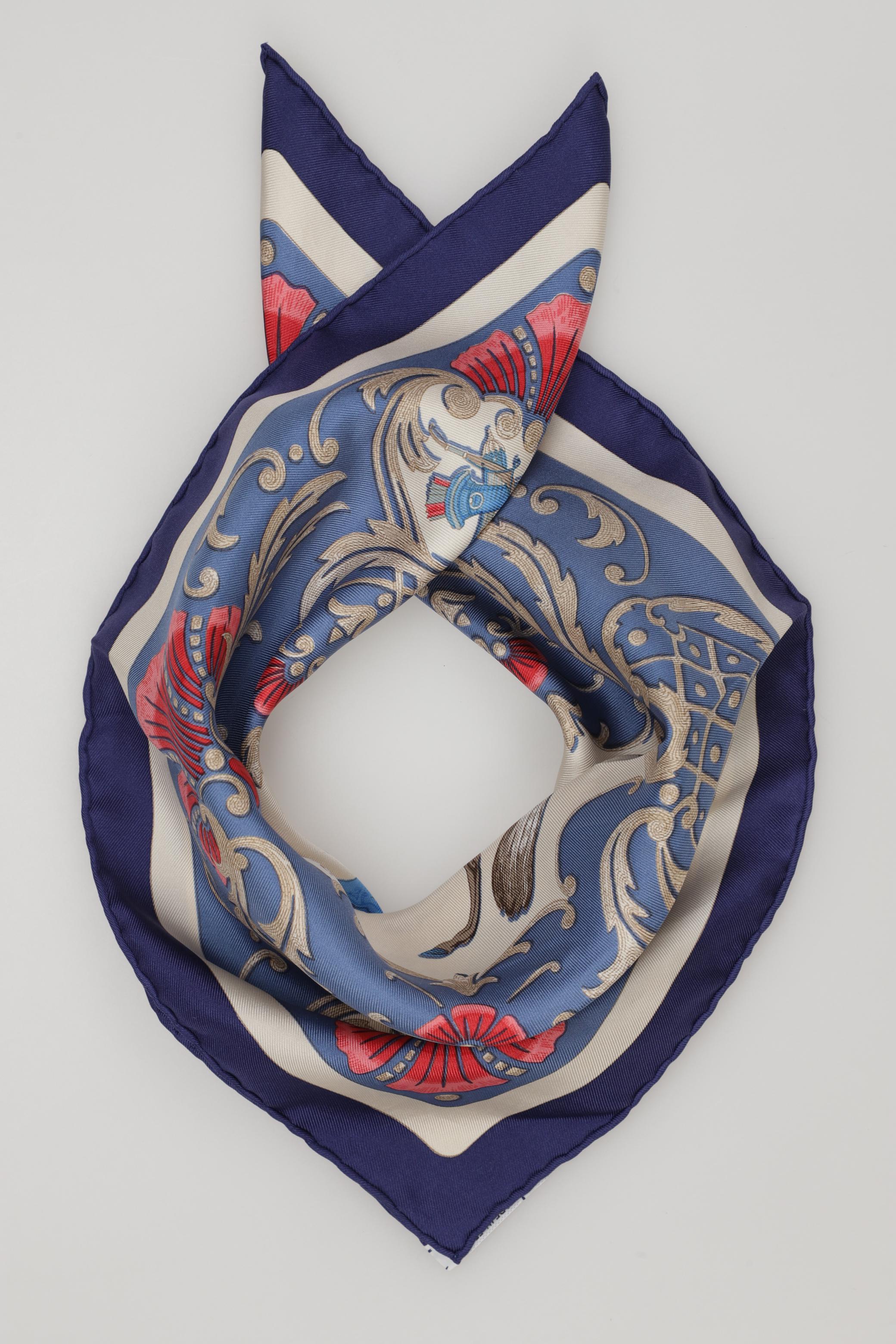 

Hermes Damen Schal, blau, Gr.