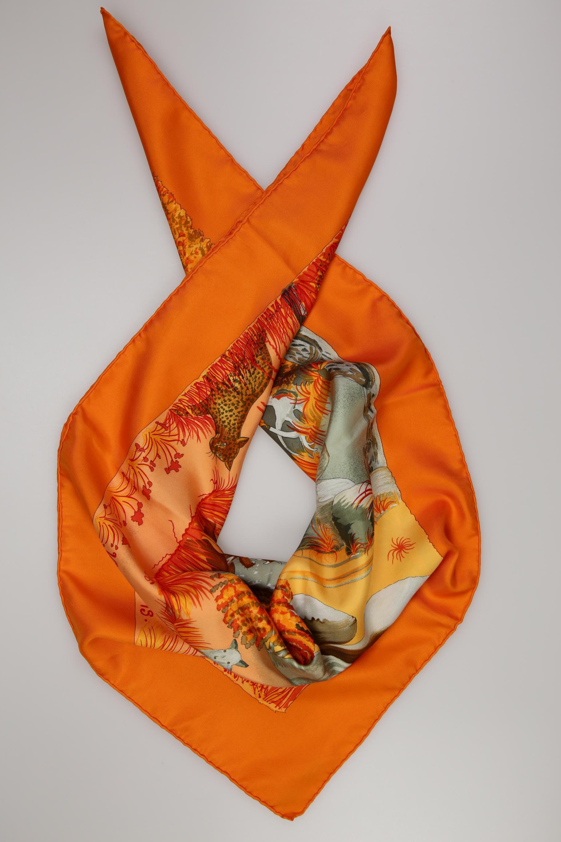 

Hermes Damen Schal, orange, Gr.