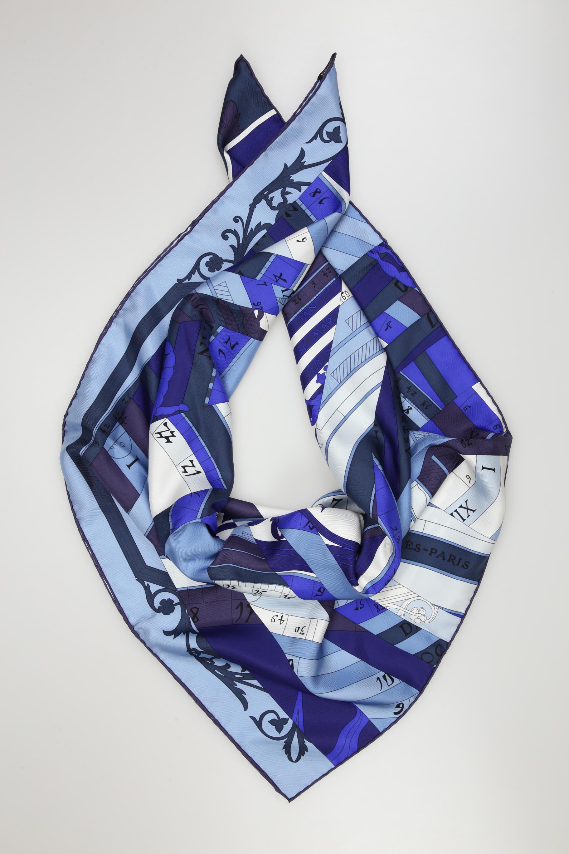 

Hermes Damen Schal, blau, Gr.