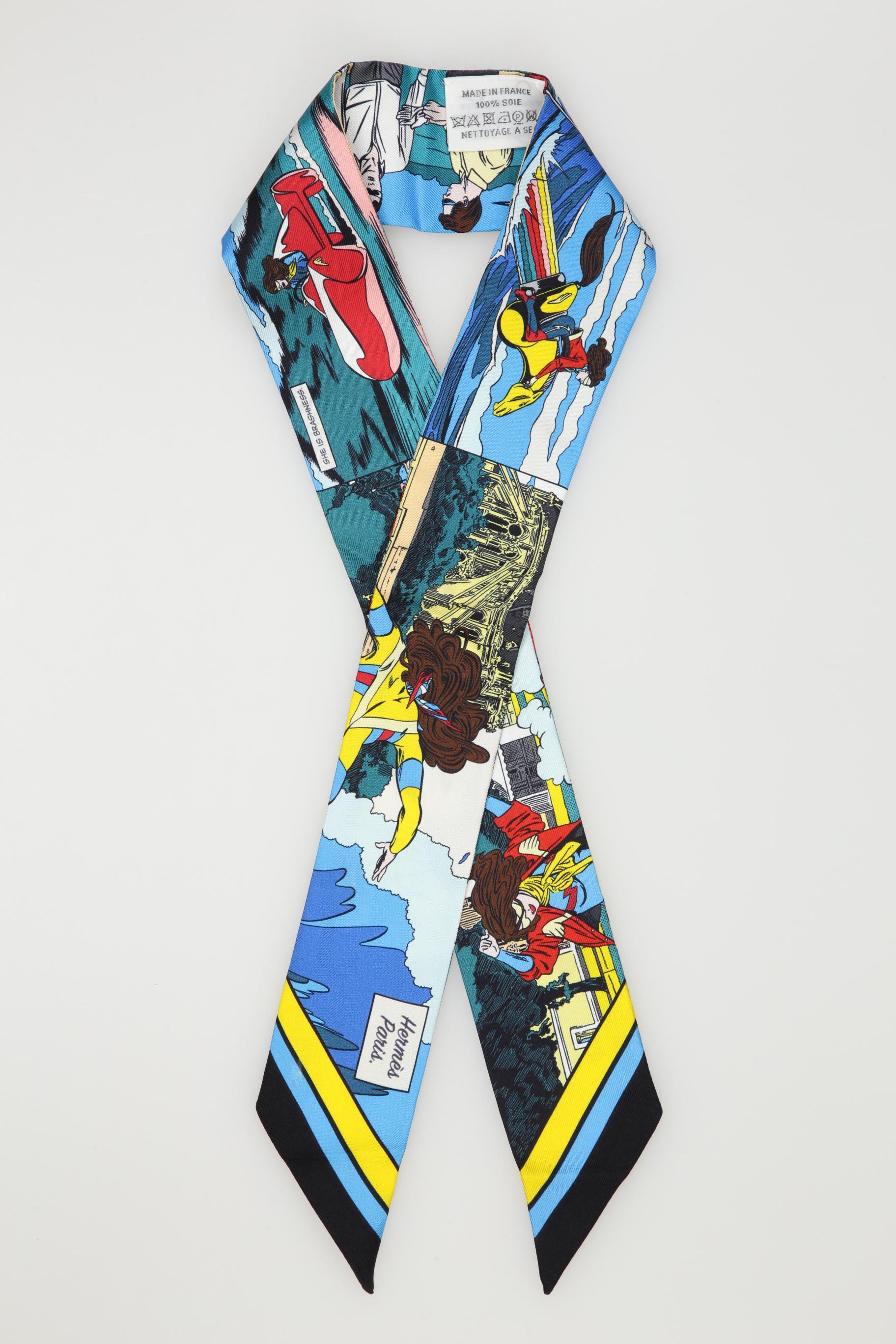 

Hermes Damen Schal, blau, Gr.