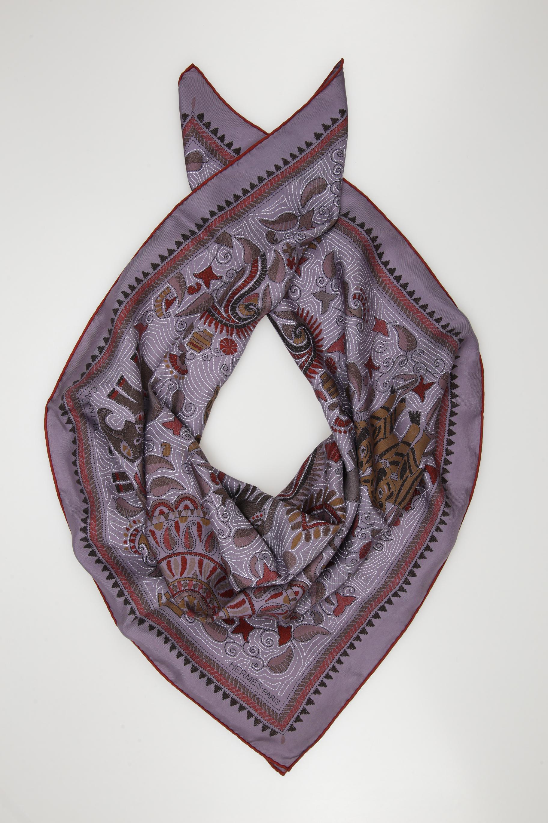 

Hermes Damen Schal, flieder