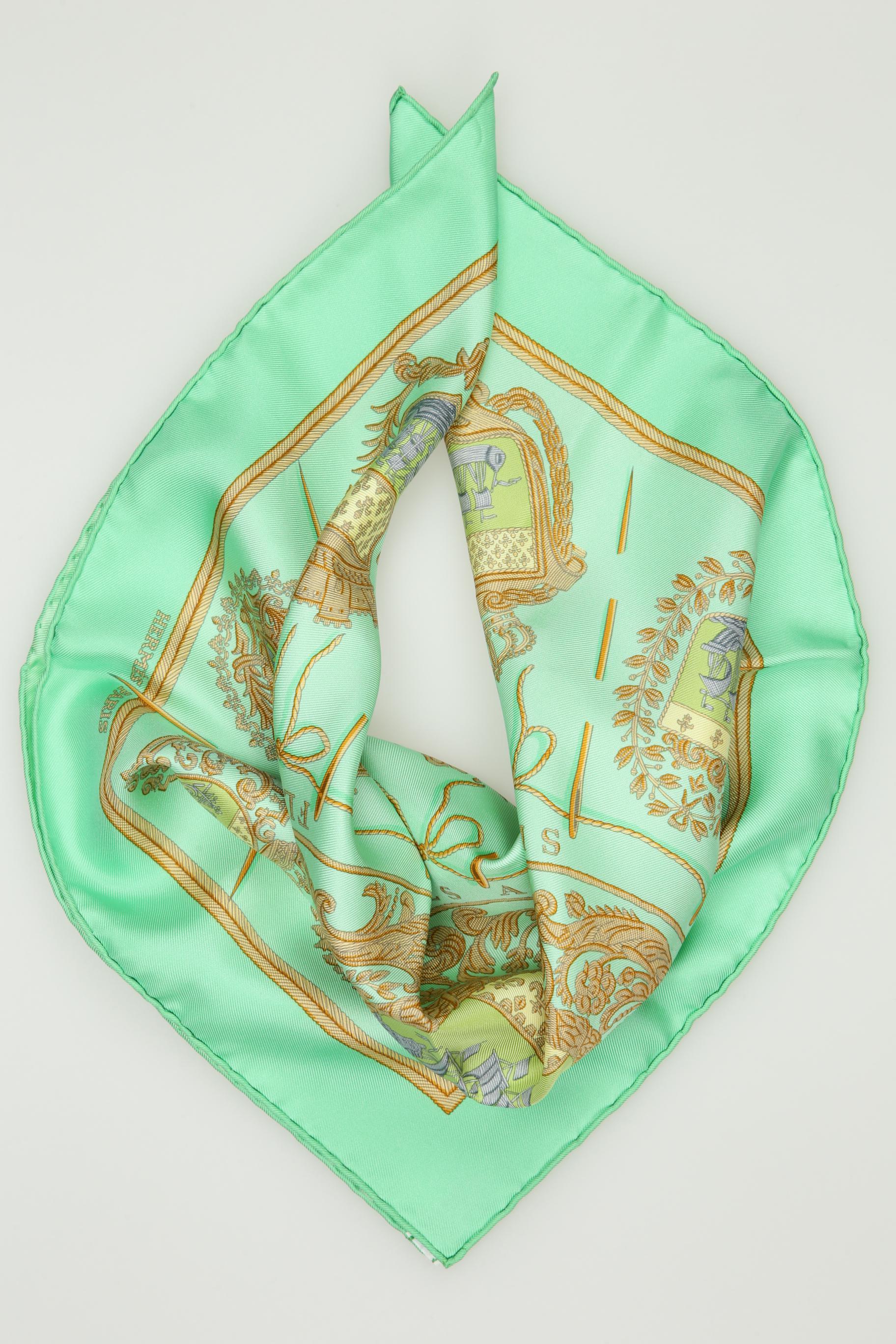 

Hermes Damen Schal, hellgrün, Gr.