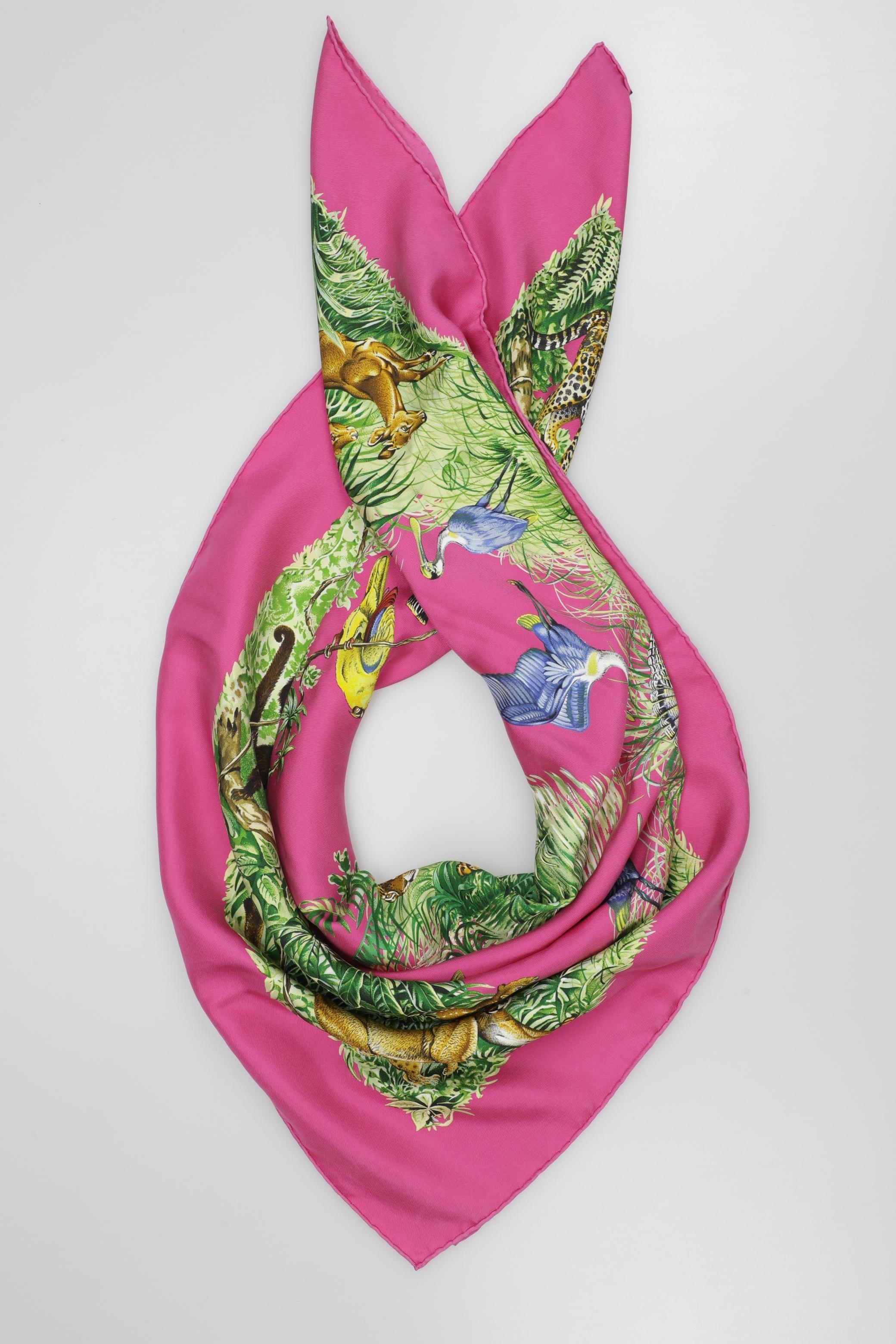 

Hermes Damen Schal, pink, Gr.