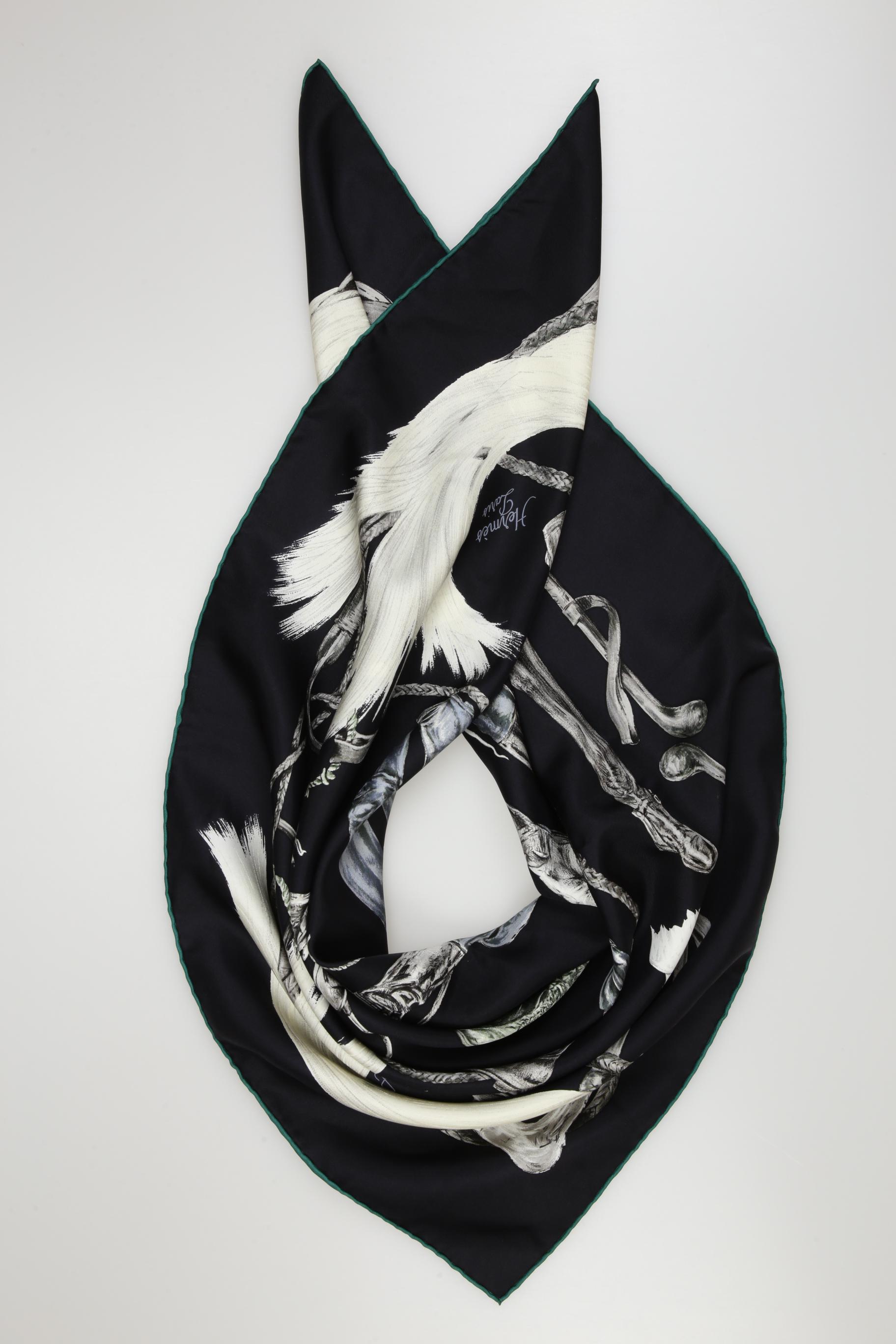 

Hermes Damen Schal, schwarz, Gr.