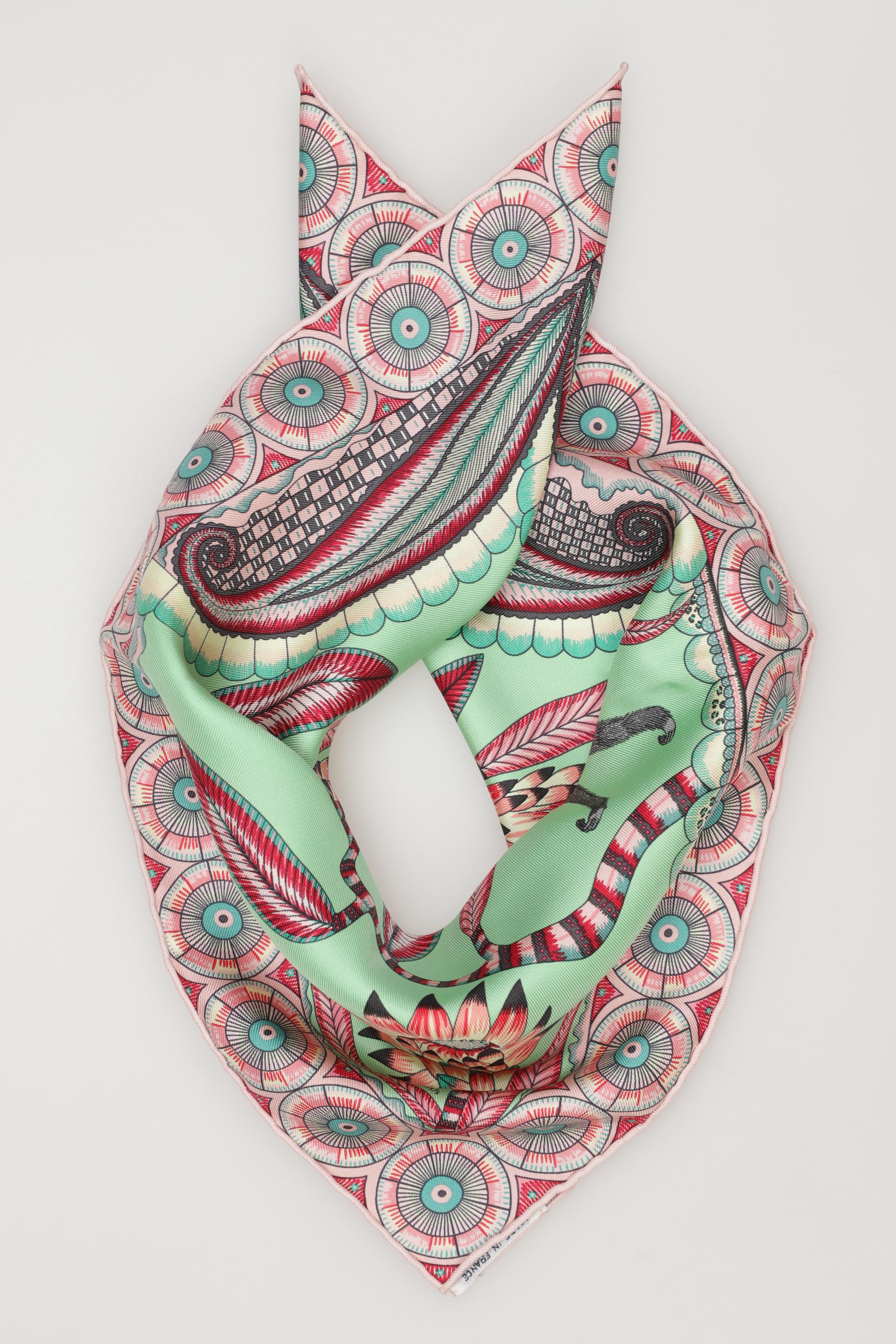 

Hermes Damen Schal, hellgrün, Gr.